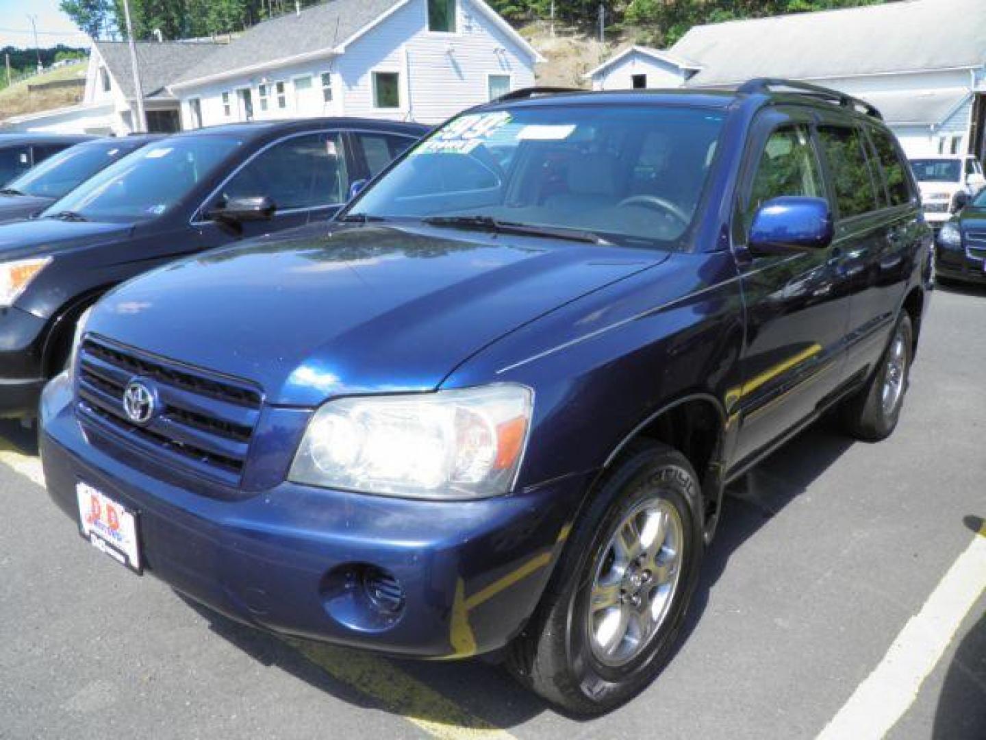 2004 BLUE Toyota Highlander V6 4WD (JTEEP21A040) with an 3.3L V6 engine, AT transmission, located at 15520 McMullen Hwy SW, Belair, MD, 21502, (301) 729-3700, 39.581375, -78.846451 - Photo#0