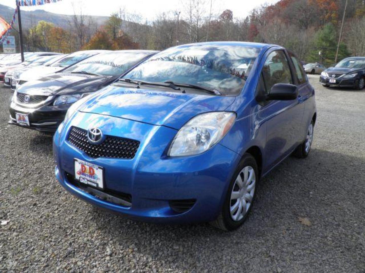 2008 BLUE Toyota Yaris Liftback (JTDJT923685) with an 1.5L L4 engine, MAN transmission, located at 15520 McMullen Hwy SW, Belair, MD, 21502, (301) 729-3700, 39.581375, -78.846451 - Photo#0