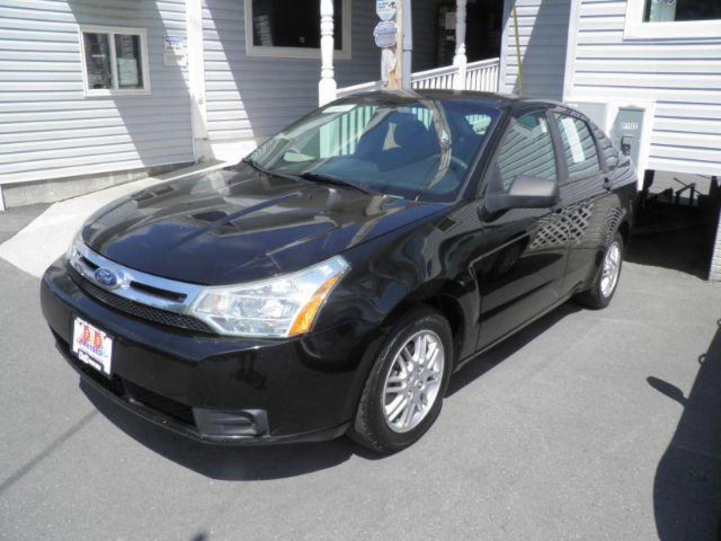 2010 Black Ford Focus SE (1FAHP3FNXAW) with an 2.4L I4 engine, AT transmission, located at 15520 McMullen Hwy SW, Belair, MD, 21502, (301) 729-3700, 39.581375, -78.846451 - Photo#0