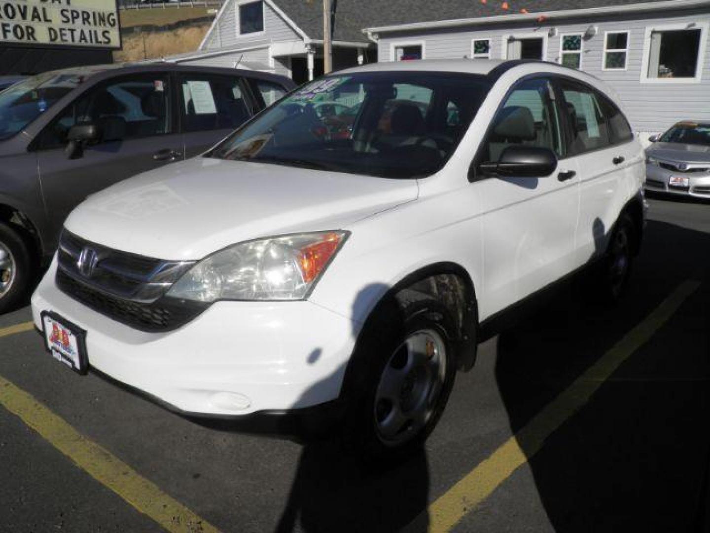 2010 WHITE Honda CR-V LX 4WD 5-Speed AT (5J6RE4H32AL) with an 2.4L L4 engine, AT transmission, located at 15520 McMullen Hwy SW, Belair, MD, 21502, (301) 729-3700, 39.581375, -78.846451 - Photo#0
