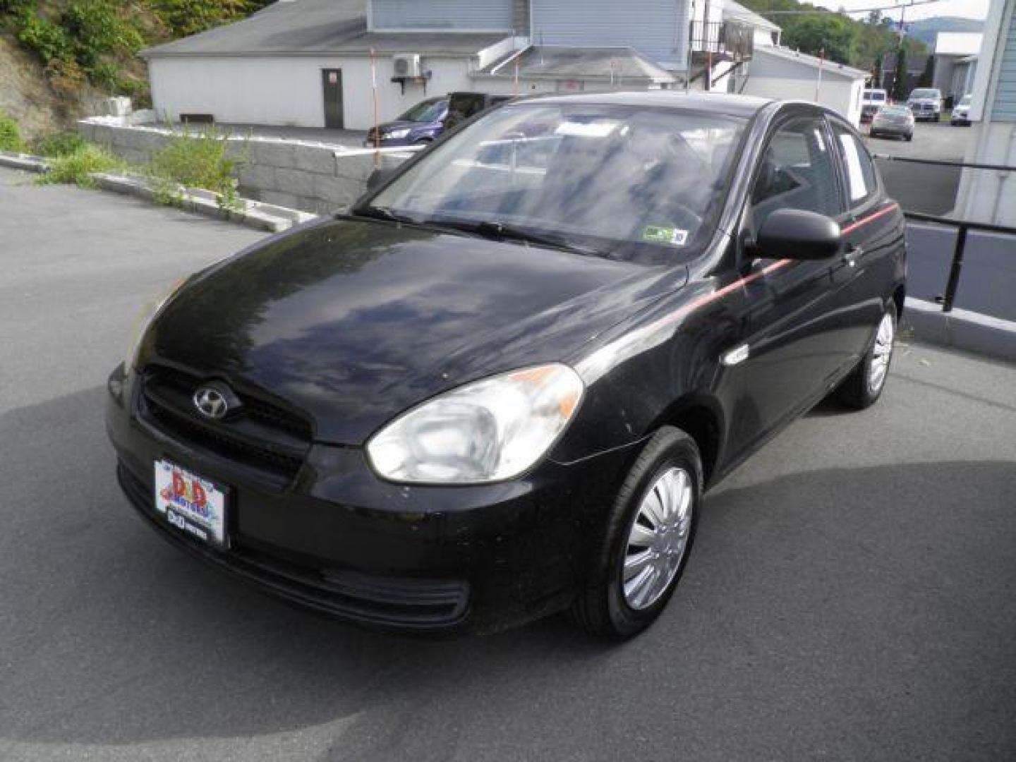 2010 Black Hyundai Accent GS (KMHCM3AC0AU) with an 1.6L I4 engine, MAN transmission, located at 15520 McMullen Hwy SW, Belair, MD, 21502, (301) 729-3700, 39.581375, -78.846451 - Photo#0
