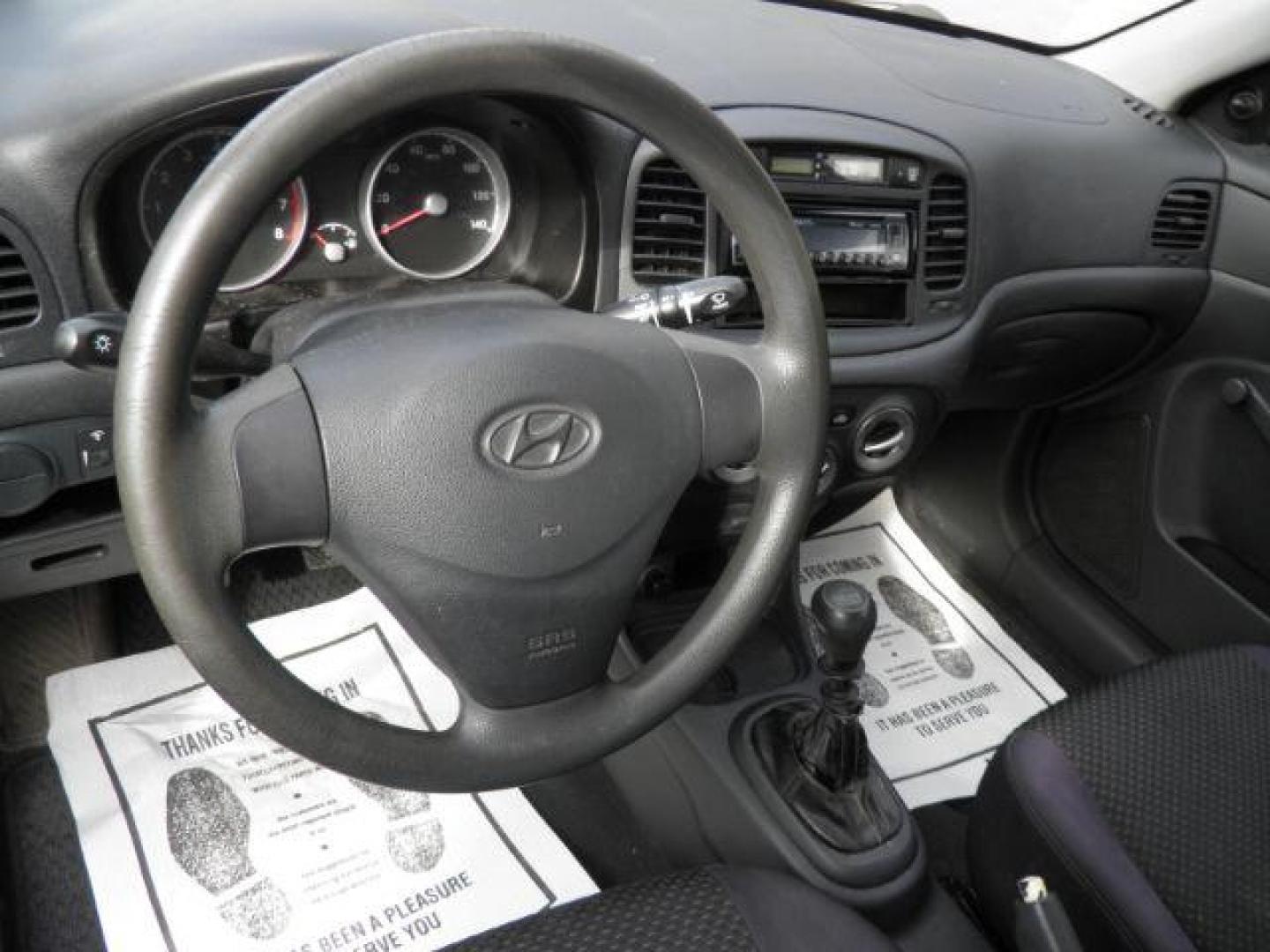 2010 Black Hyundai Accent GS (KMHCM3AC0AU) with an 1.6L I4 engine, MAN transmission, located at 15520 McMullen Hwy SW, Belair, MD, 21502, (301) 729-3700, 39.581375, -78.846451 - Photo#2