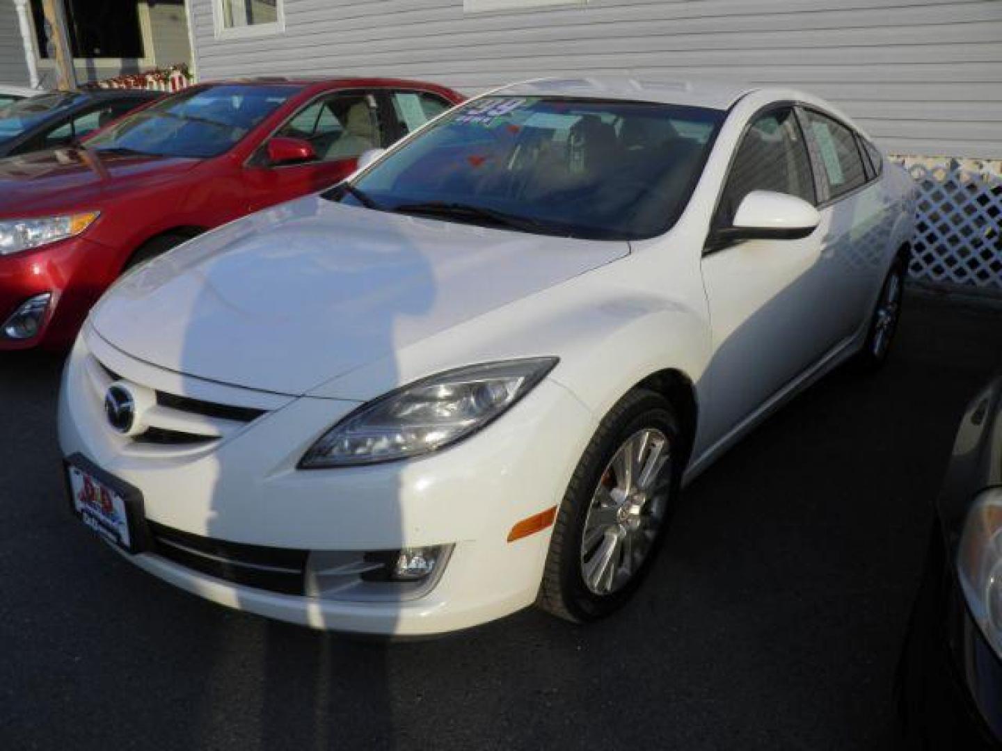 2010 WHITE MAZDA 6 I Grand Touring (1YVHZ8CH5A5) with an 2.5 L4 engine, AT transmission, located at 15520 McMullen Hwy SW, Belair, MD, 21502, (301) 729-3700, 39.581375, -78.846451 - Photo#0