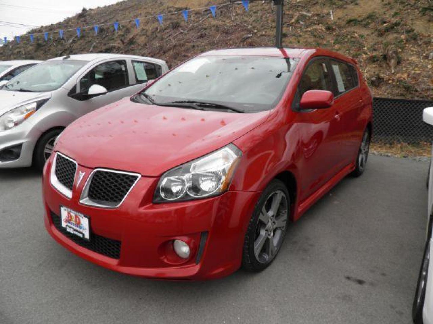 2010 RED Pontiac Vibe GT (5Y2SR6E08AZ) with an 2.4L L4 engine, AT transmission, located at 19521 New George's Creek Rd SW, Barton, MD, 21521, (301) 463-2404, 39.524323, -79.017906 - Photo#0