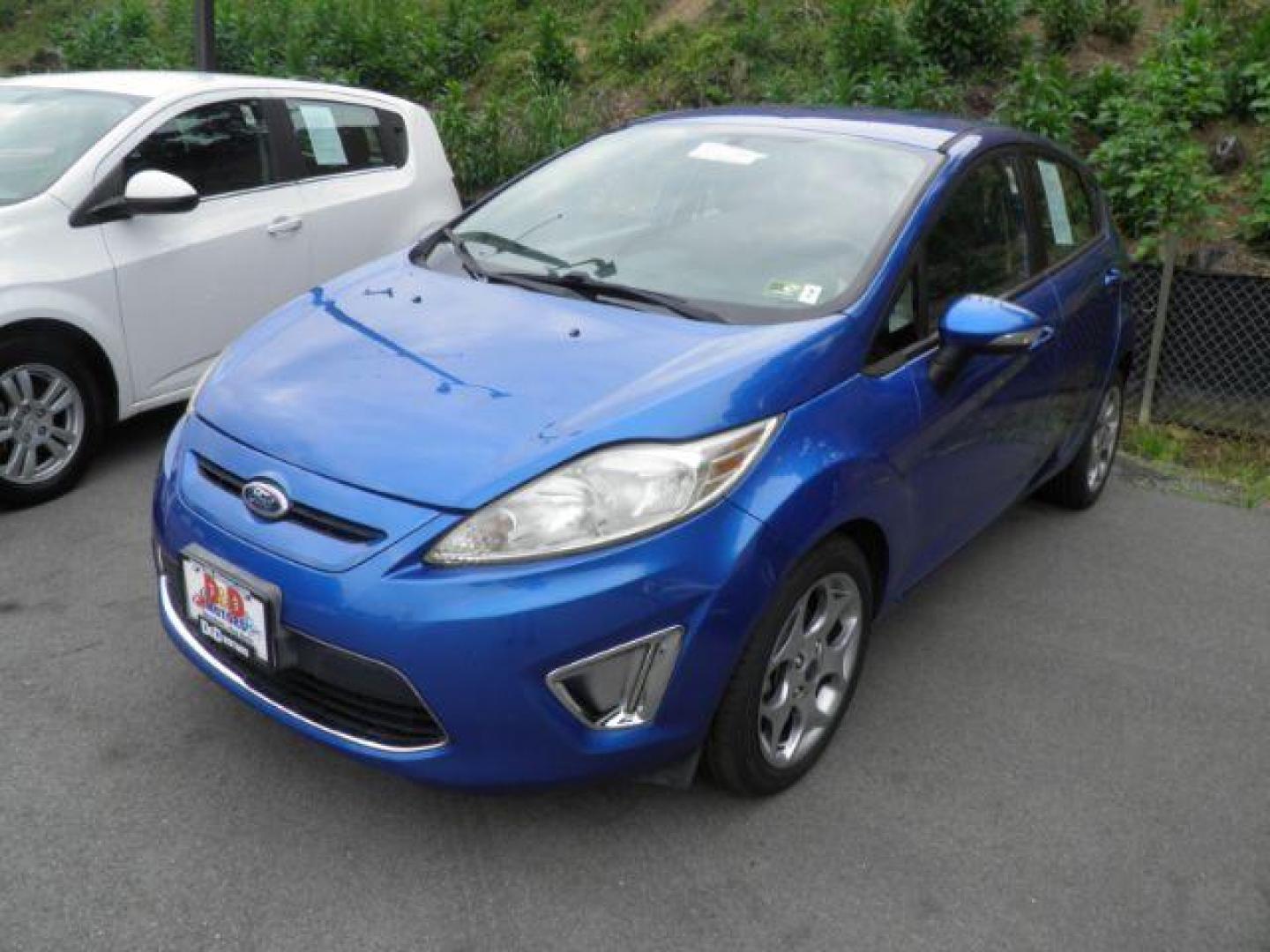 2011 Blue Ford Fiesta SES Hatchback (3FADP4FJ3BM) with an 1.6L I4 engine, AT transmission, located at 15520 McMullen Hwy SW, Belair, MD, 21502, (301) 729-3700, 39.581375, -78.846451 - Photo#0