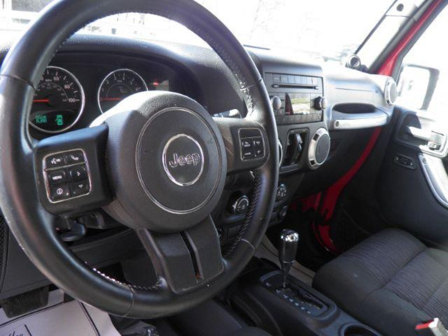 2011 RED Jeep Wrangler Unlimited Sahara (1J4BA5H12BL) with an 3.8 V6 engine, AT transmission, located at 15520 McMullen Hwy SW, Belair, MD, 21502, (301) 729-3700, 39.581375, -78.846451 - Photo#2