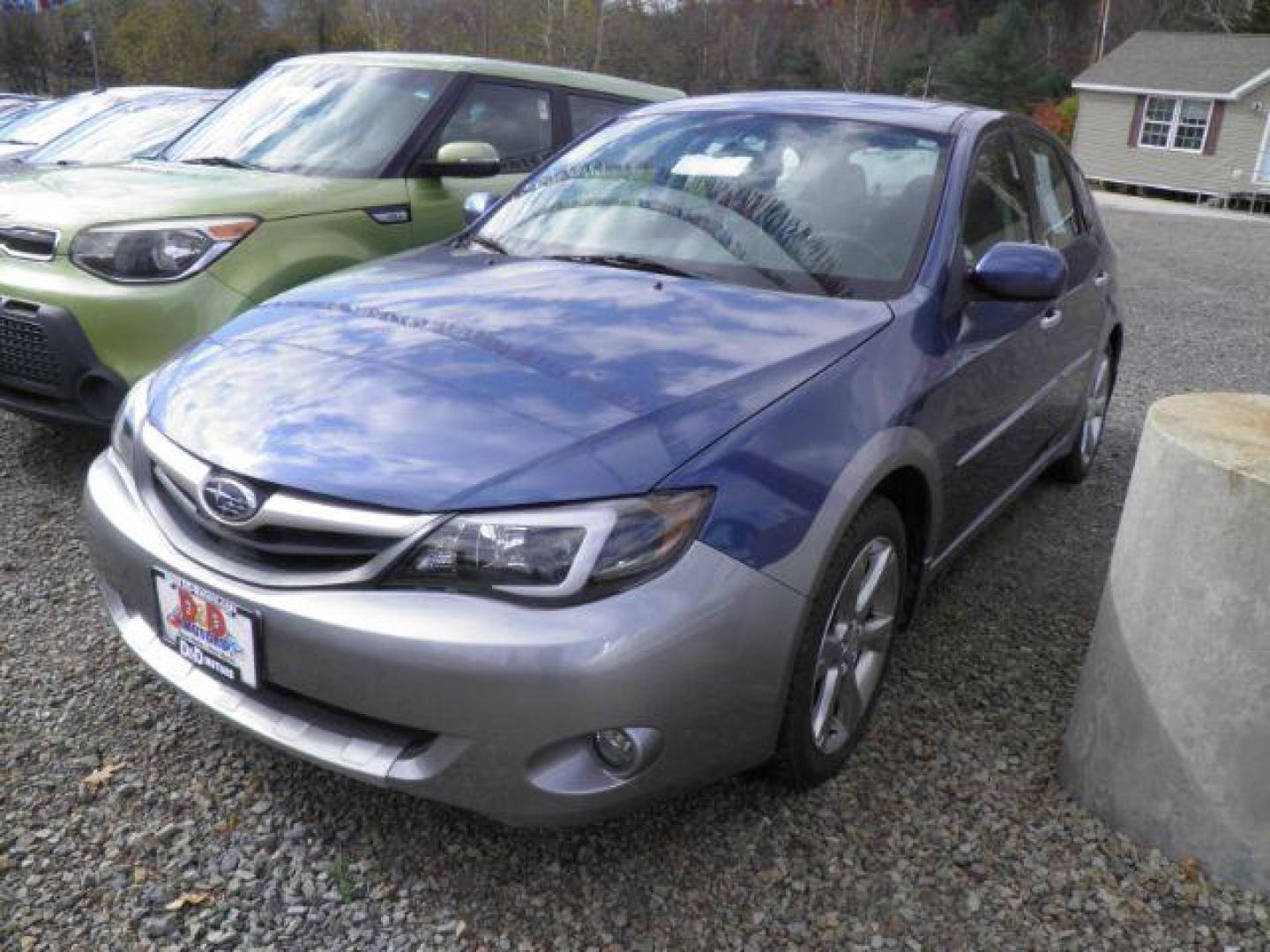 2011 BLUE Subaru Impreza Outback Sport (JF1GH6D62BG) with an 2.5 L4 engine, 5SP transmission, located at 19521 New George's Creek Rd SW, Barton, MD, 21521, (301) 463-2404, 39.524323, -79.017906 - Photo#0