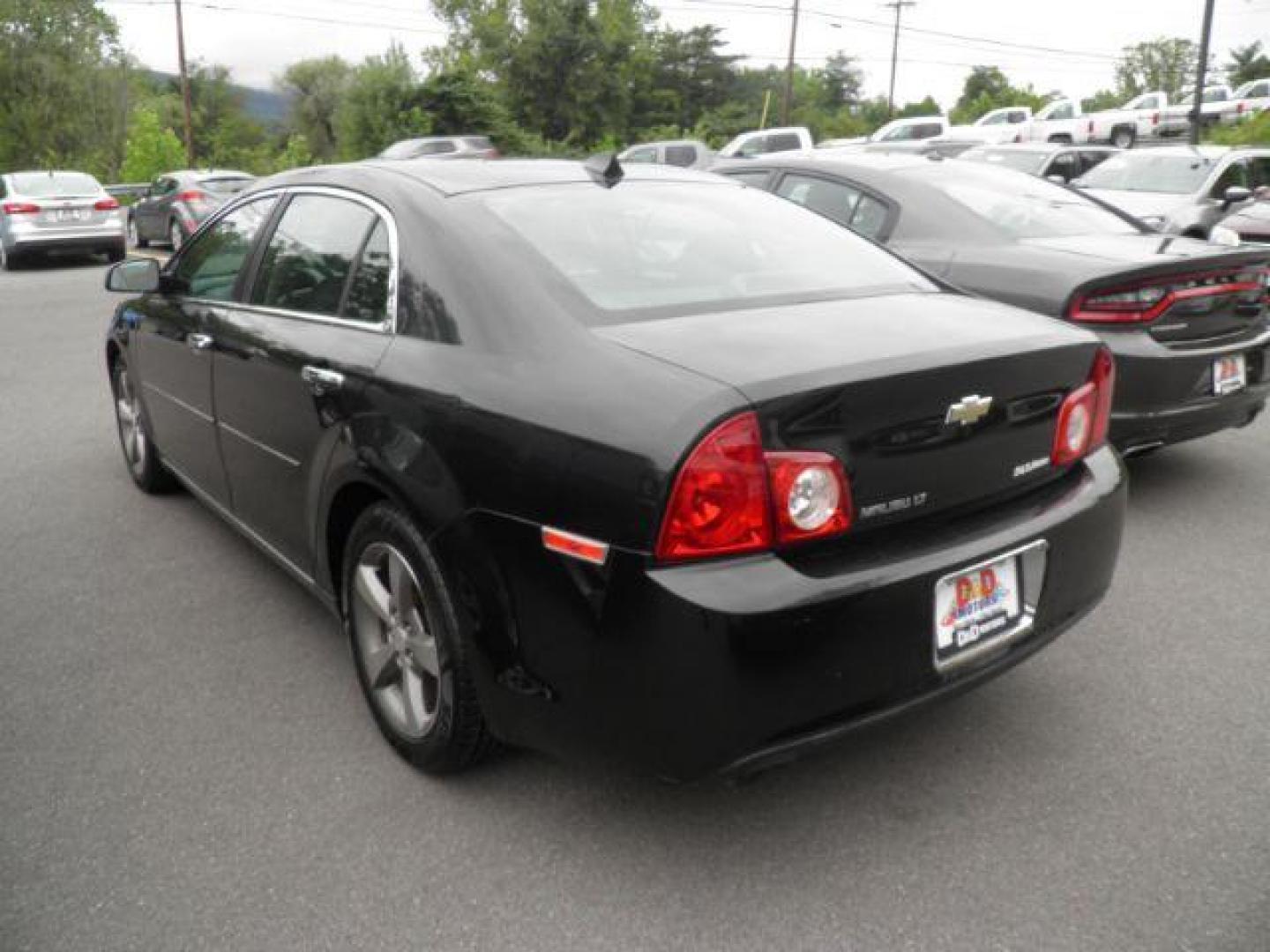 2012 Black Chevrolet Malibu 1LT (1G1ZC5E01CF) with an 2.4L I4 engine, AT transmission, located at 15520 McMullen Hwy SW, Belair, MD, 21502, (301) 729-3700, 39.581375, -78.846451 - Photo#4