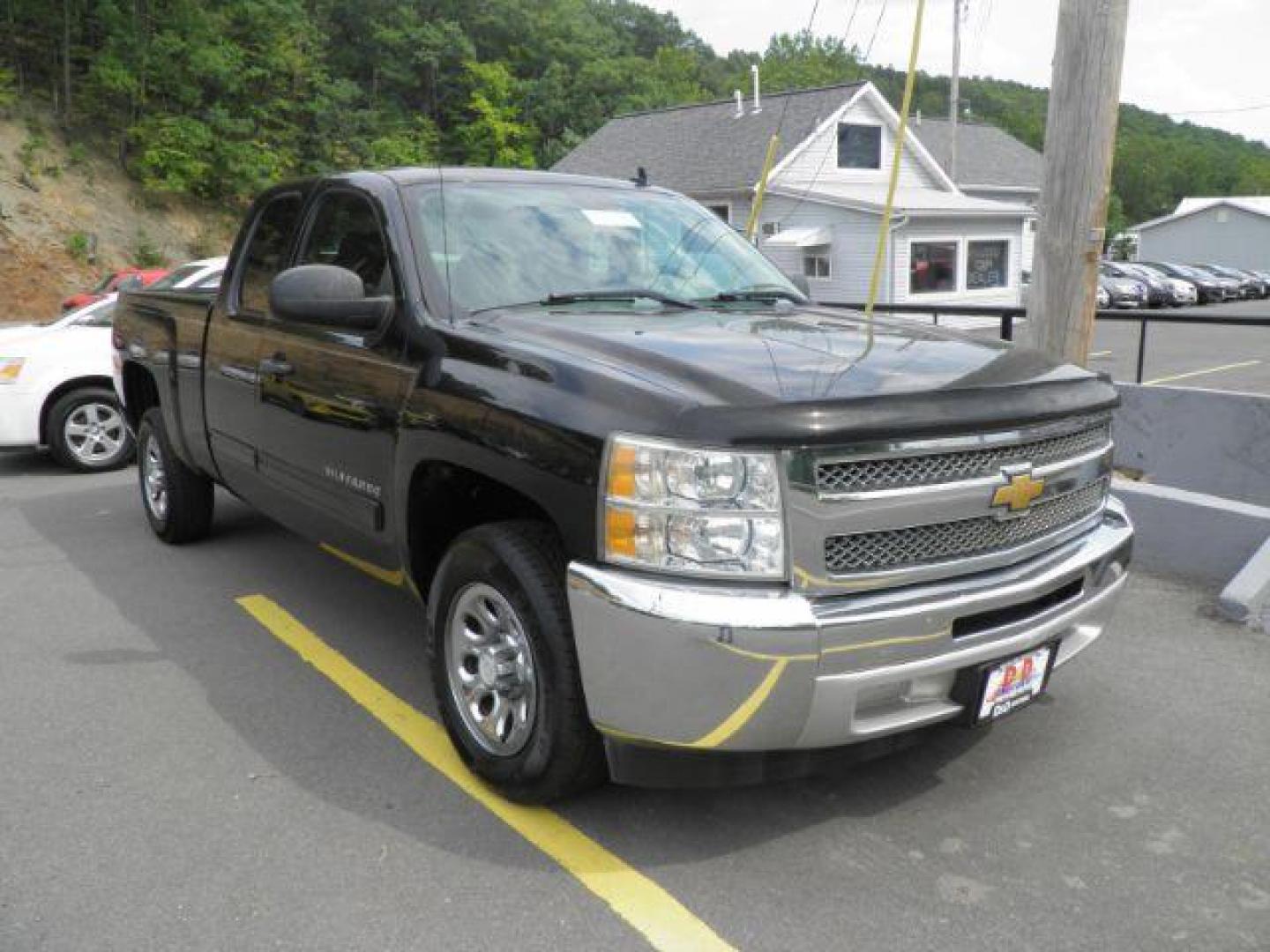 2012 BLACK Chevrolet Silverado 1500 LS Extended Cab 2WD (1GCRCREA6CZ) with an 4.8L V8 engine, AT transmission, located at 15520 McMullen Hwy SW, Belair, MD, 21502, (301) 729-3700, 39.581375, -78.846451 - Photo#0