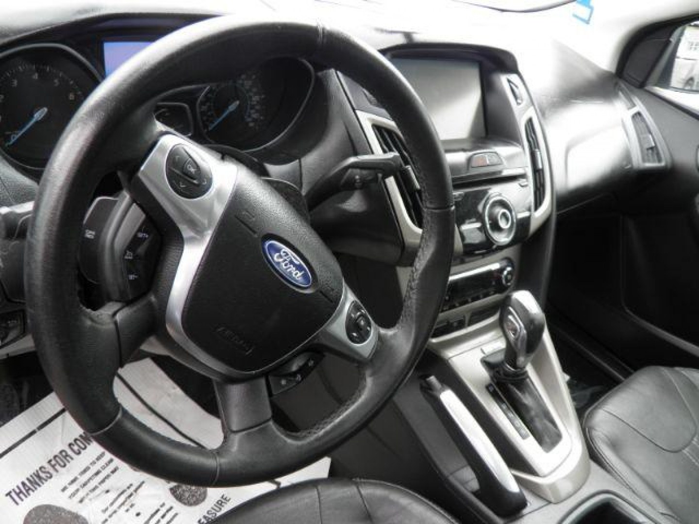 2012 Black Ford Focus SEL Sedan (1FAHP3H2XCL) with an 2.0L I4 engine, AT transmission, located at 19521 New George's Creek Rd SW, Barton, MD, 21521, (301) 463-2404, 39.524323, -79.017906- Photo#2