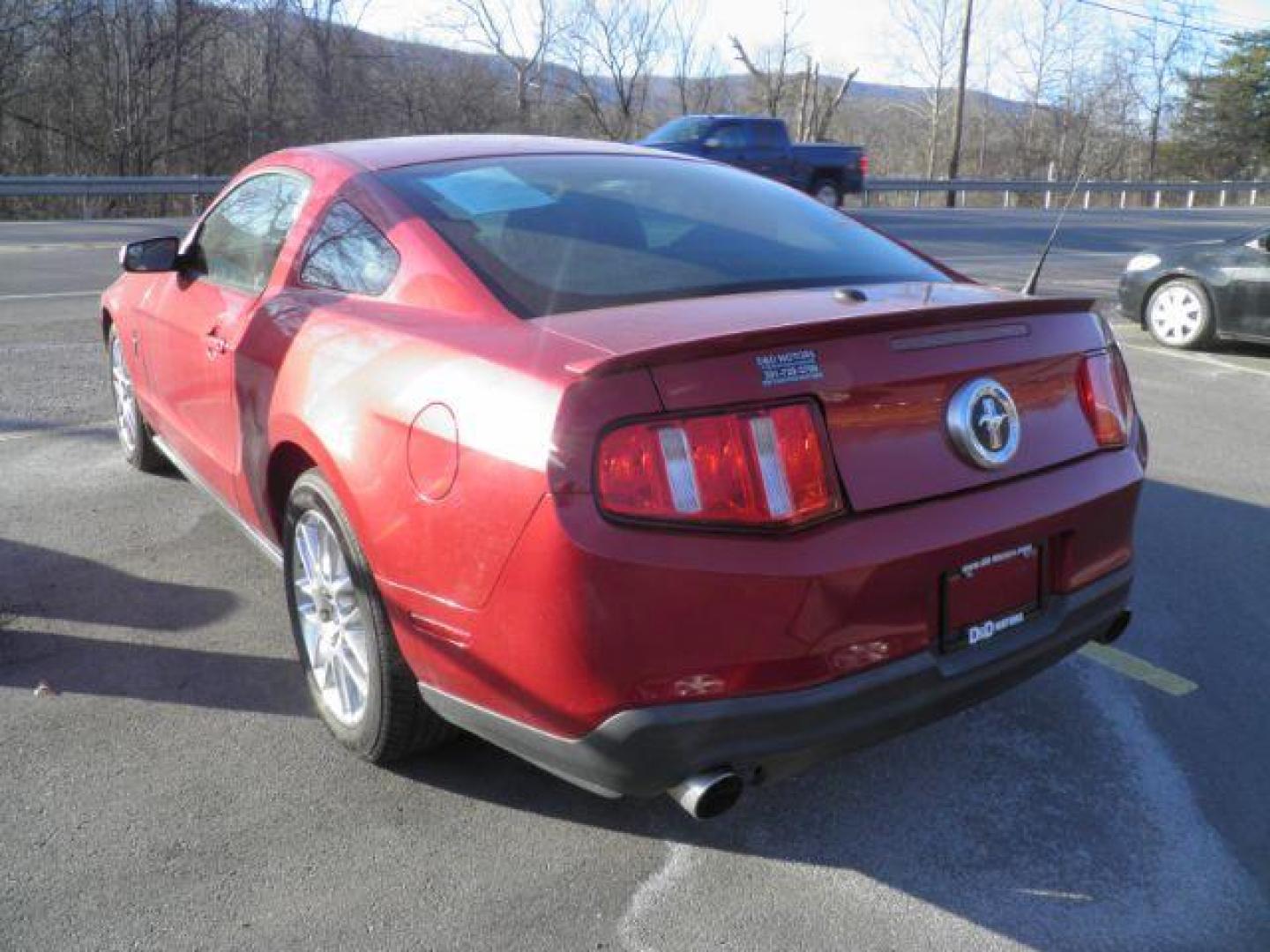 2012 RED Ford Mustang V6 Coupe (1ZVBP8AM6C5) with an 3.7L V6 engine, MAN transmission, located at 15520 McMullen Hwy SW, Belair, MD, 21502, (301) 729-3700, 39.581375, -78.846451 - Photo#2