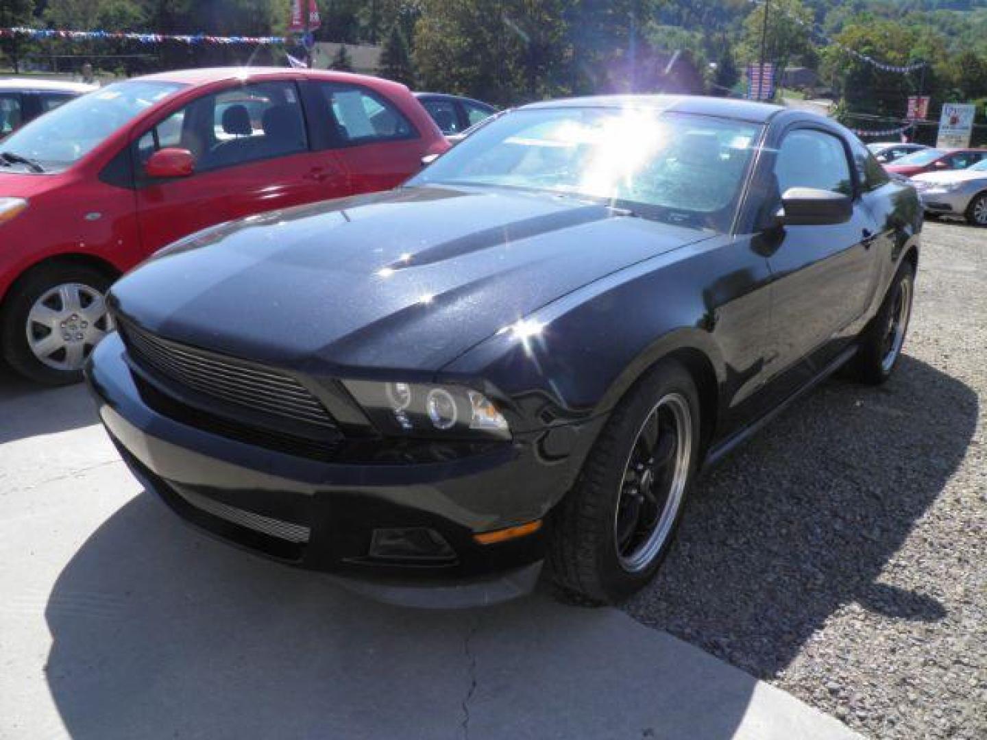 2012 Black Ford Mustang V6 Coupe (1ZVBP8AM6C5) with an 3.7L V6 engine, located at 19521 New George's Creek Rd SW, Barton, MD, 21521, (301) 463-2404, 39.524323, -79.017906 - Photo#0