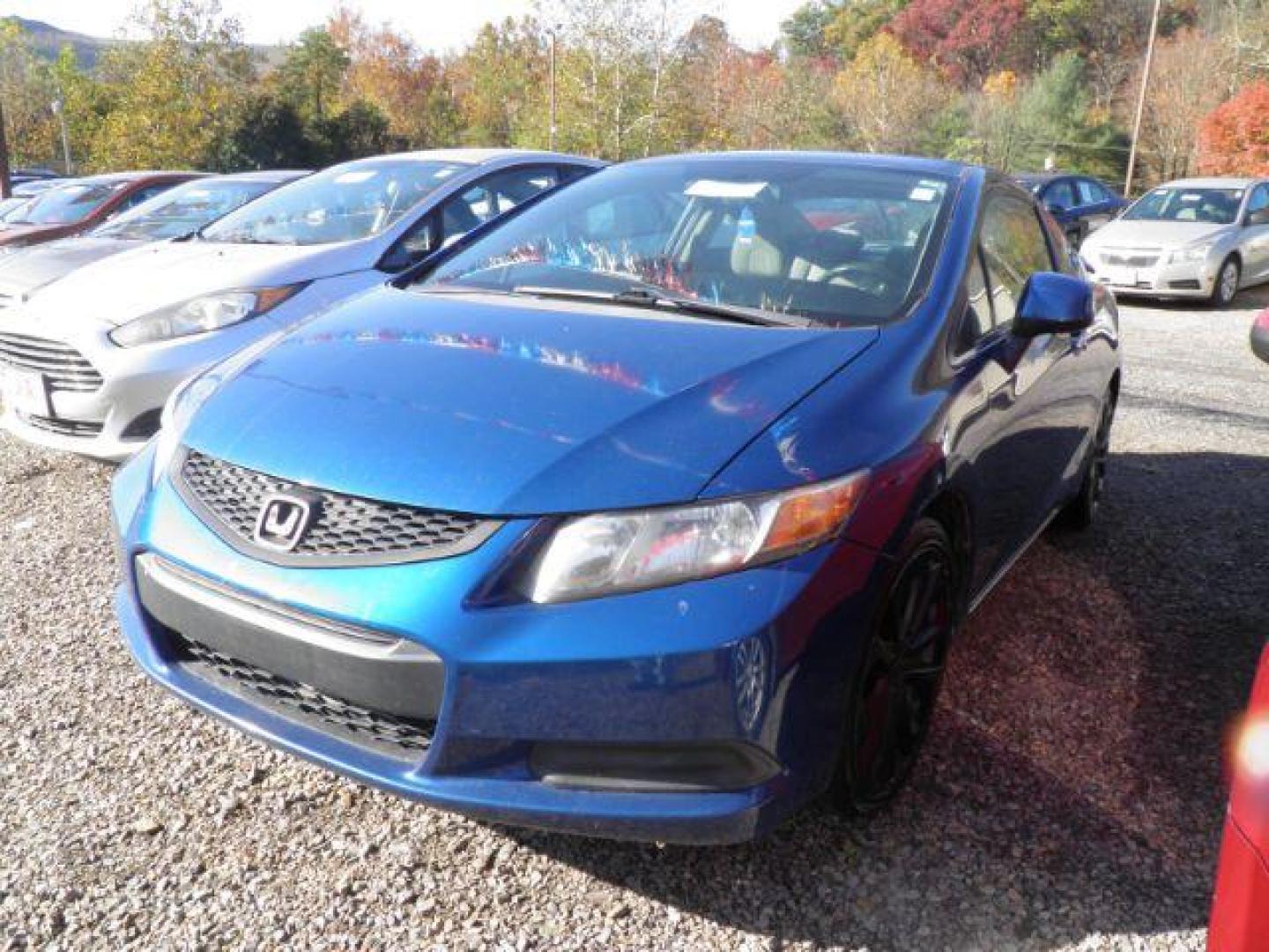 2012 BLUE HONDA CIVIC LX Coupe 5-Speed AT (2HGFG3B54CH) with an 2.3l L4 engine, AT transmission, located at 19521 New George's Creek Rd SW, Barton, MD, 21521, (301) 463-2404, 39.524323, -79.017906 - Photo#0