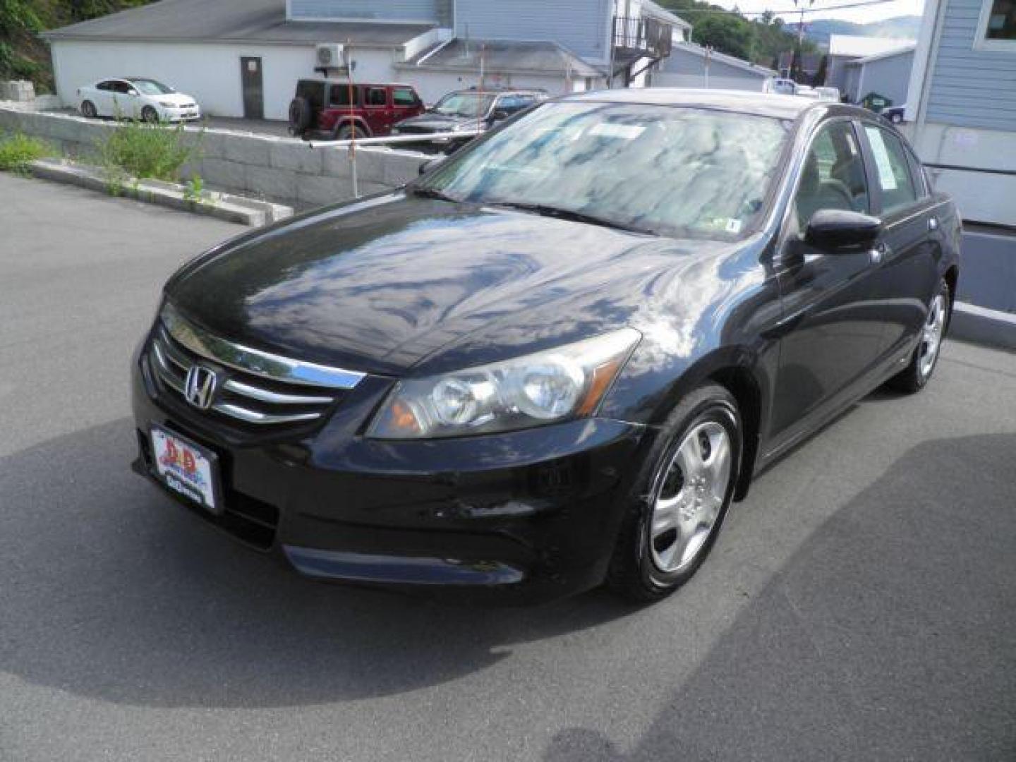 2012 Black Honda Accord LX Sedan AT (1HGCP2F37CA) with an 2.4L I4 engine, AT transmission, located at 19521 New George's Creek Rd SW, Barton, MD, 21521, (301) 463-2404, 39.524323, -79.017906 - Photo#0