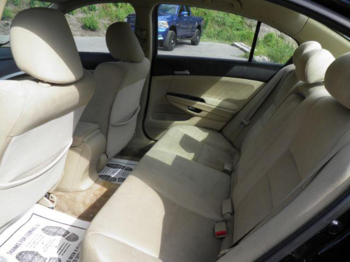 2012 Black Honda Accord LX Sedan AT (1HGCP2F37CA) with an 2.4L I4 engine, AT transmission, located at 19521 New George's Creek Rd SW, Barton, MD, 21521, (301) 463-2404, 39.524323, -79.017906 - Photo#3