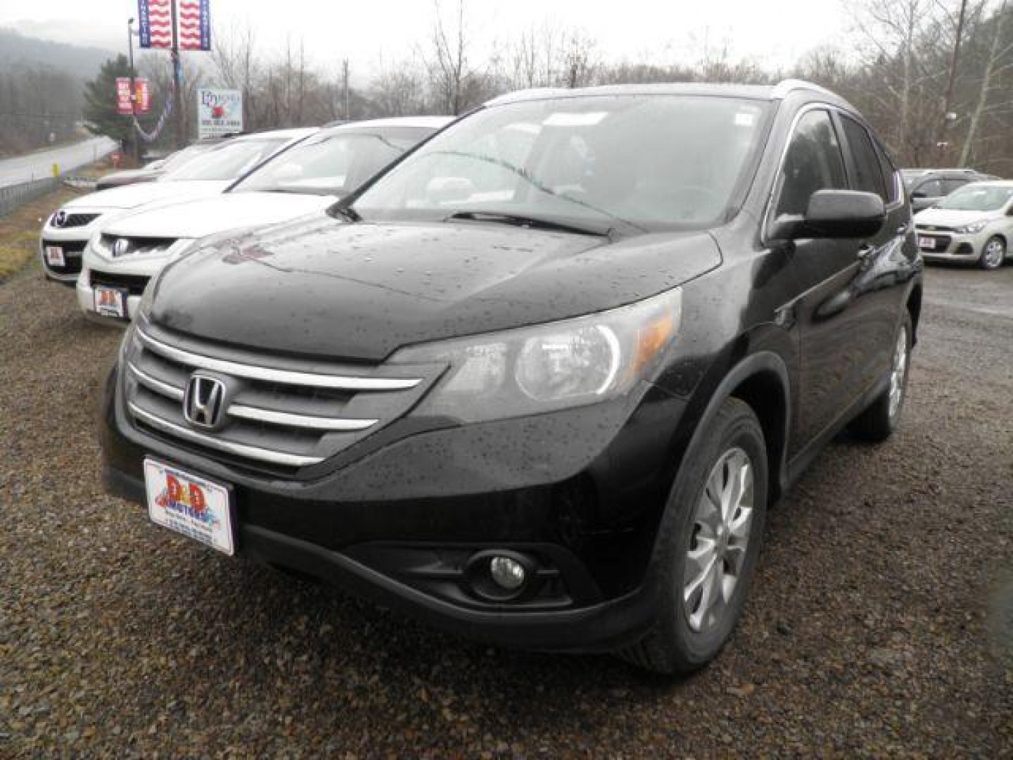 2012 BLACK Honda CR-V EX-L 4WD 5-Speed AT (2HKRM4H74CH) with an 2.4L L4 engine, AT transmission, located at 19521 New George's Creek Rd SW, Barton, MD, 21521, (301) 463-2404, 39.524323, -79.017906 - Photo#0