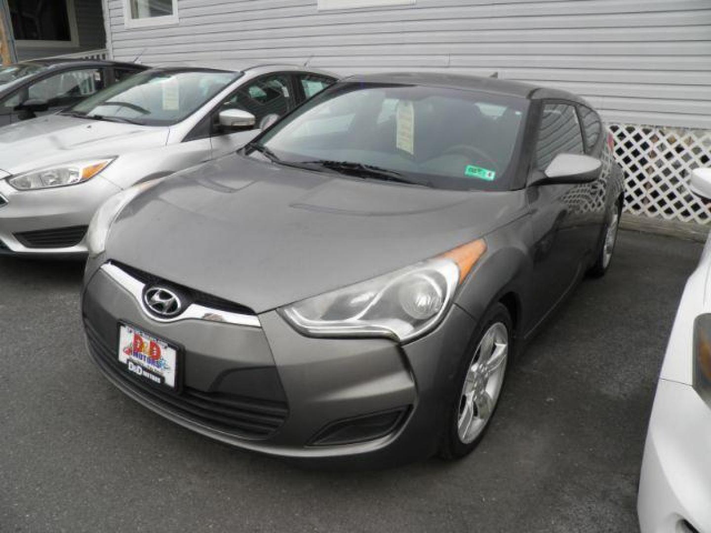 2012 Gray Hyundai Veloster Base (KMHTC6ADXCU) with an 1.6L I4 engine, AT transmission, located at 15520 McMullen Hwy SW, Belair, MD, 21502, (301) 729-3700, 39.581375, -78.846451 - Photo#0