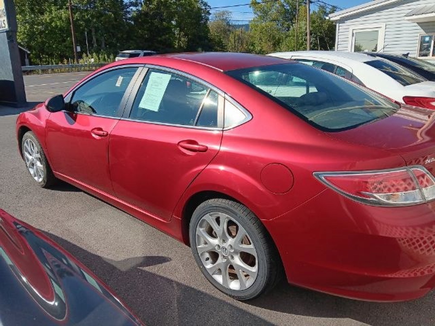 2012 RED Mazda 6 I Touring (1YVHZ8DH4C5) with an 2.5 L4 engine, AT transmission, located at 15520 McMullen Hwy SW, Belair, MD, 21502, (301) 729-3700, 39.581375, -78.846451- Photo#3