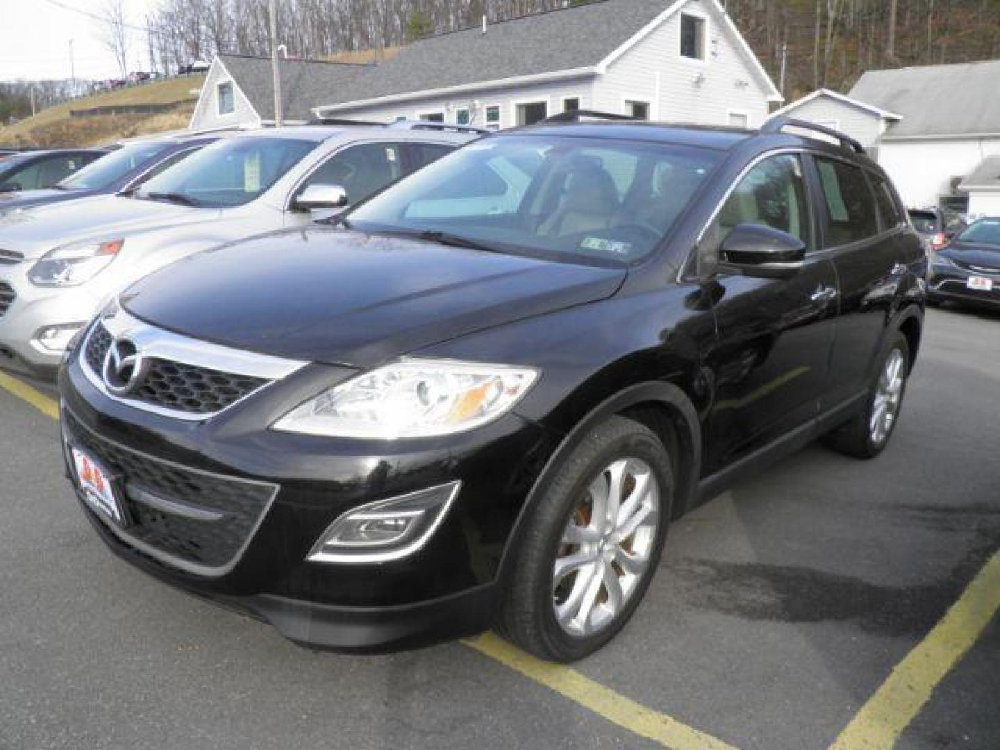 2012 Black Mazda CX-9 Grand Touring (JM3TB3DVXC0) with an 3.7L V6 engine, AT transmission, located at 15520 McMullen Hwy SW, Belair, MD, 21502, (301) 729-3700, 39.581375, -78.846451 - Photo#0
