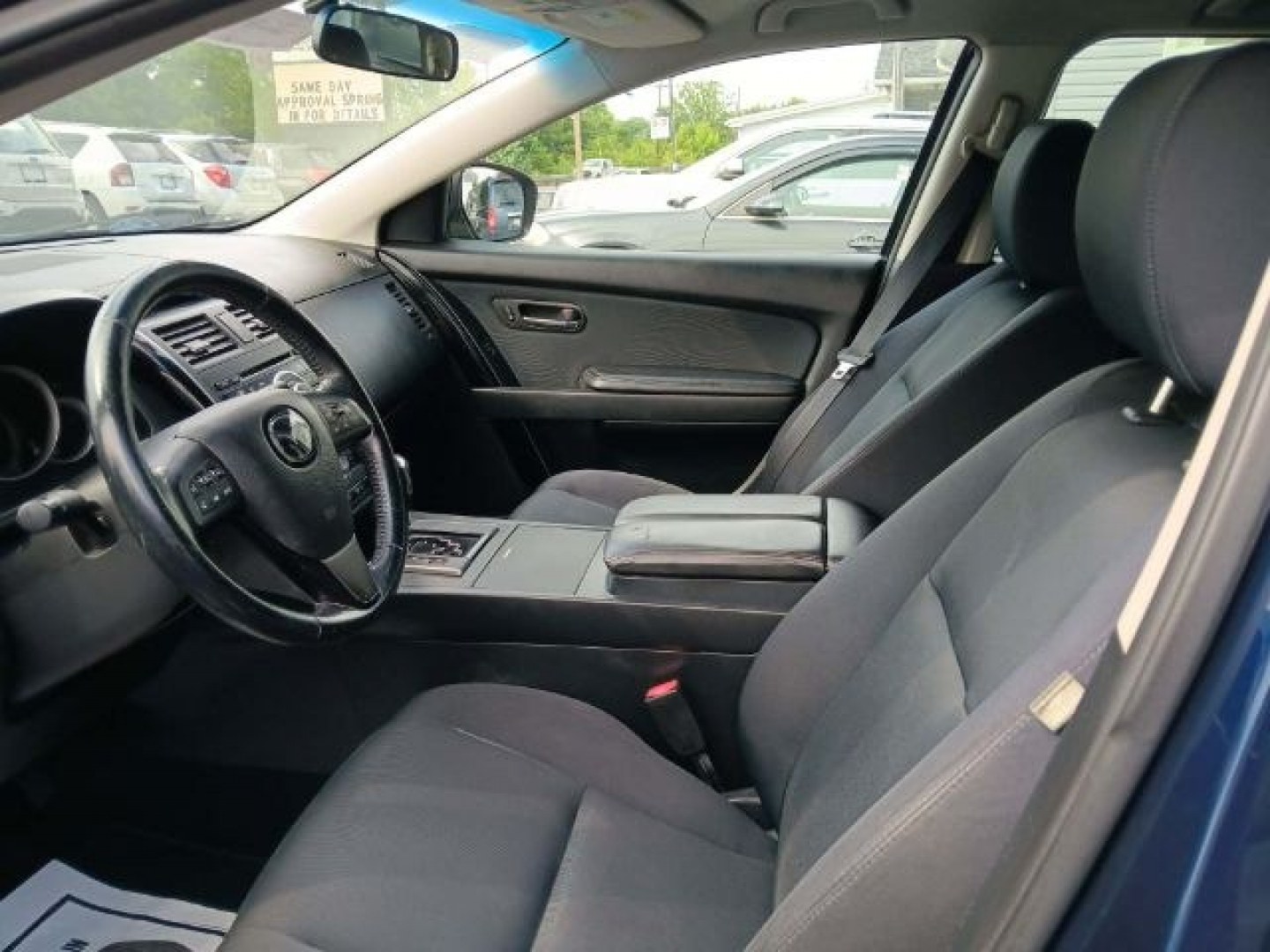 2012 BLUE Mazda CX-9 Sport (JM3TB3BV5C0) with an 3.7L V6 engine, AT transmission, located at 15520 McMullen Hwy SW, Belair, MD, 21502, (301) 729-3700, 39.581375, -78.846451- Photo#1