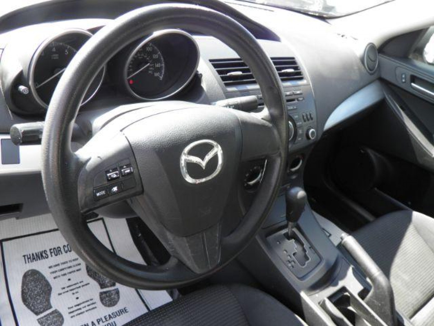 2012 BLACK Mazda Mazda3 i Sport (JM1BL1UG7C1) with an 2.4L L4 engine, AT transmission, located at 15520 McMullen Hwy SW, Belair, MD, 21502, (301) 729-3700, 39.581375, -78.846451- Photo#2
