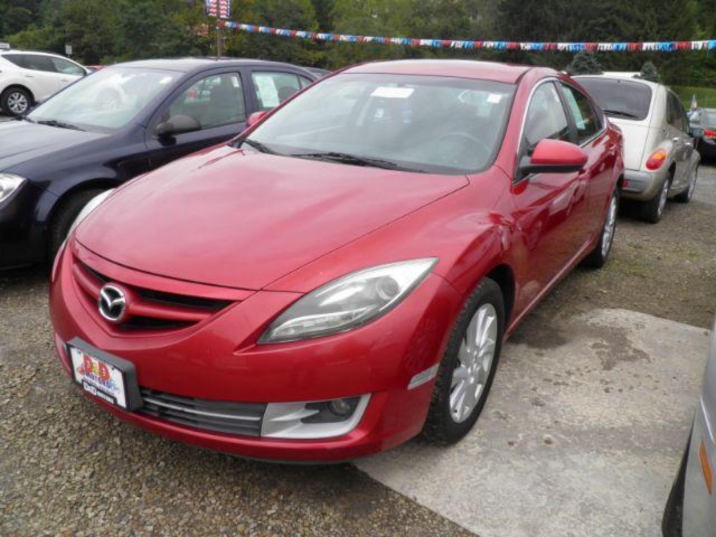 2012 RED Mazda 6 I Touring (1YVHZ8DH4C5) with an 2.5 L4 engine, AT transmission, located at 15520 McMullen Hwy SW, Belair, MD, 21502, (301) 729-3700, 39.581375, -78.846451 - Photo#0