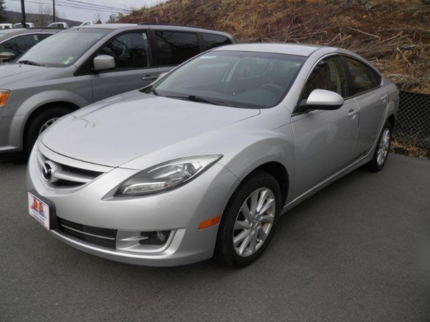 2012 Silver Mazda Mazda6 i Touring (1YVHZ8DH2C5) with an 2.5L I4 engine, AT transmission, located at 15520 McMullen Hwy SW, Belair, MD, 21502, (301) 729-3700, 39.581375, -78.846451 - Photo#0