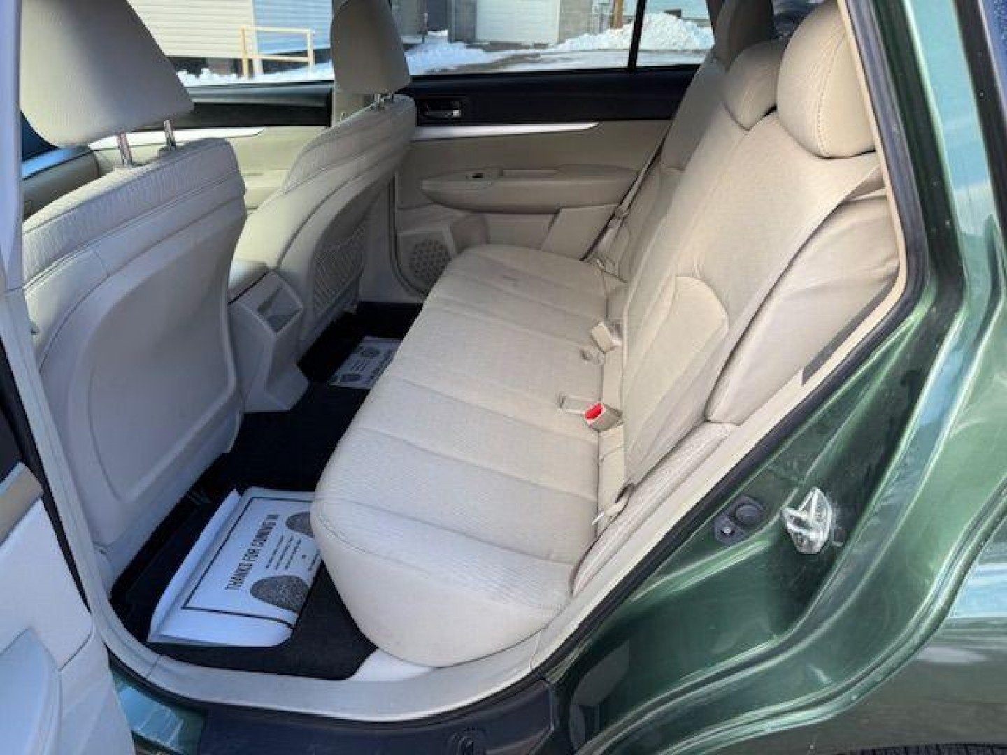 2012 GREEN Subaru Outback 2.5i Premium (4S4BRBCC9C3) with an 2.5 L4 engine, CVT transmission, located at 15520 McMullen Hwy SW, Belair, MD, 21502, (301) 729-3700, 39.581375, -78.846451 - Photo#3