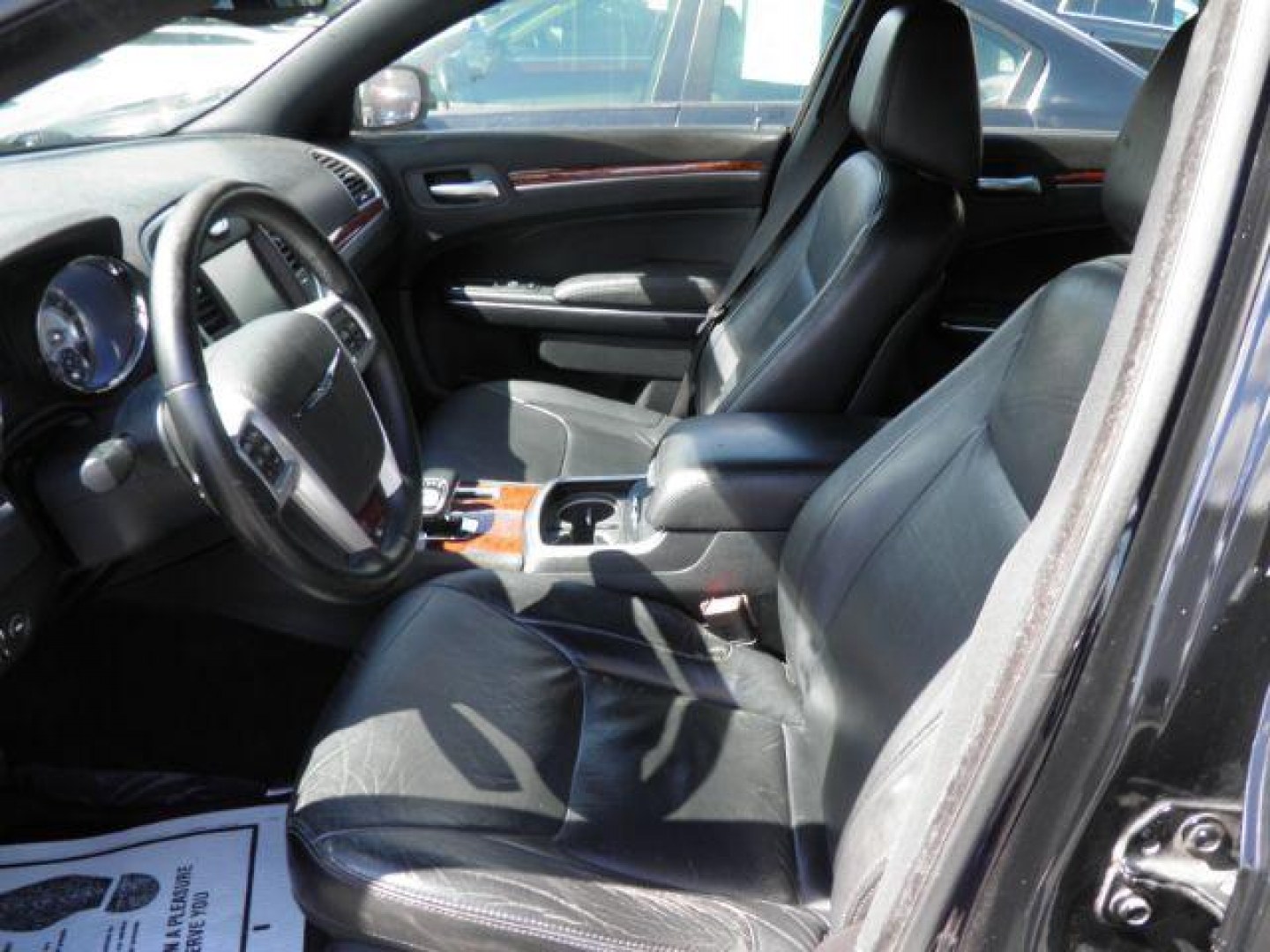 2013 BLACK Chrysler 300 Base (2C3CCAAGXDH) with an 3.6L V6 engine, AT transmission, located at 15520 McMullen Hwy SW, Belair, MD, 21502, (301) 729-3700, 39.581375, -78.846451- Photo#2