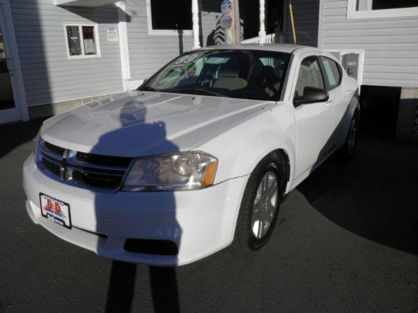 2013 WHITE Dodge Avenger Base (1C3CDZAB7DN) with an 4 engine, AT transmission, located at 15520 McMullen Hwy SW, Belair, MD, 21502, (301) 729-3700, 39.581375, -78.846451 - Photo#0