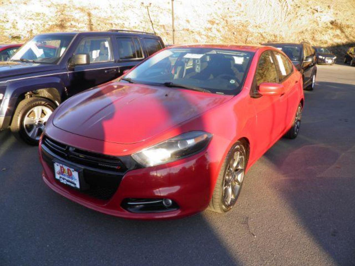 2013 RED DODGE DART SXT (1C3CDFBA4DD) with an 2.0L L4 engine, AT transmission, located at 15520 McMullen Hwy SW, Belair, MD, 21502, (301) 729-3700, 39.581375, -78.846451 - Photo#0