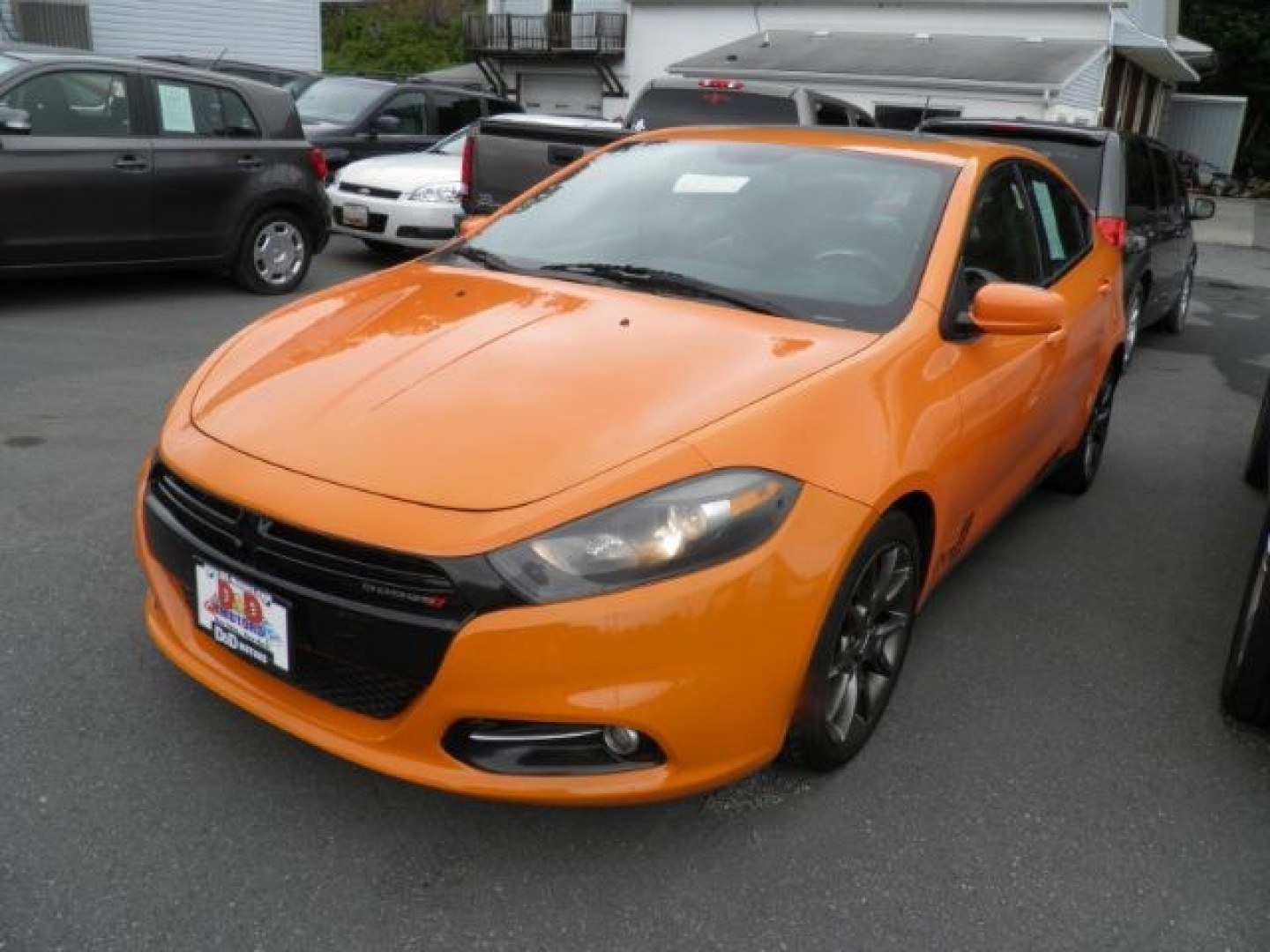 2013 ORANGE Dodge Dart SXT (1C3CDFBA4DD) with an 2.0L L4 engine, MAN transmission, located at 15520 McMullen Hwy SW, Belair, MD, 21502, (301) 729-3700, 39.581375, -78.846451- Photo#0