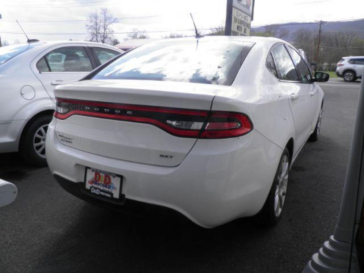 2013 White Dodge Dart SXT (1C3CDFBA1DD) with an 2.0L I4 engine, AT transmission, located at 19521 New George's Creek Rd SW, Barton, MD, 21521, (301) 463-2404, 39.524323, -79.017906 - Photo#4