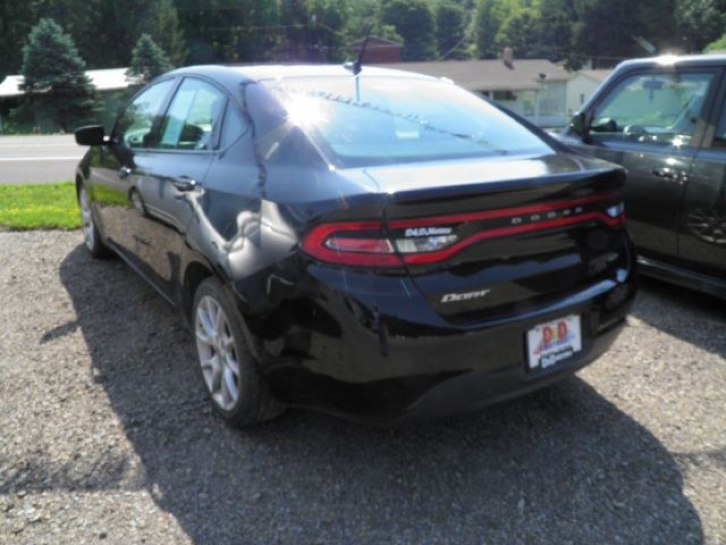 2013 BLACK Dodge Dart SXT (1C3CDFBA0DD) , AT transmission, located at 19521 New George's Creek Rd SW, Barton, MD, 21521, (301) 463-2404, 39.524323, -79.017906- Photo#4