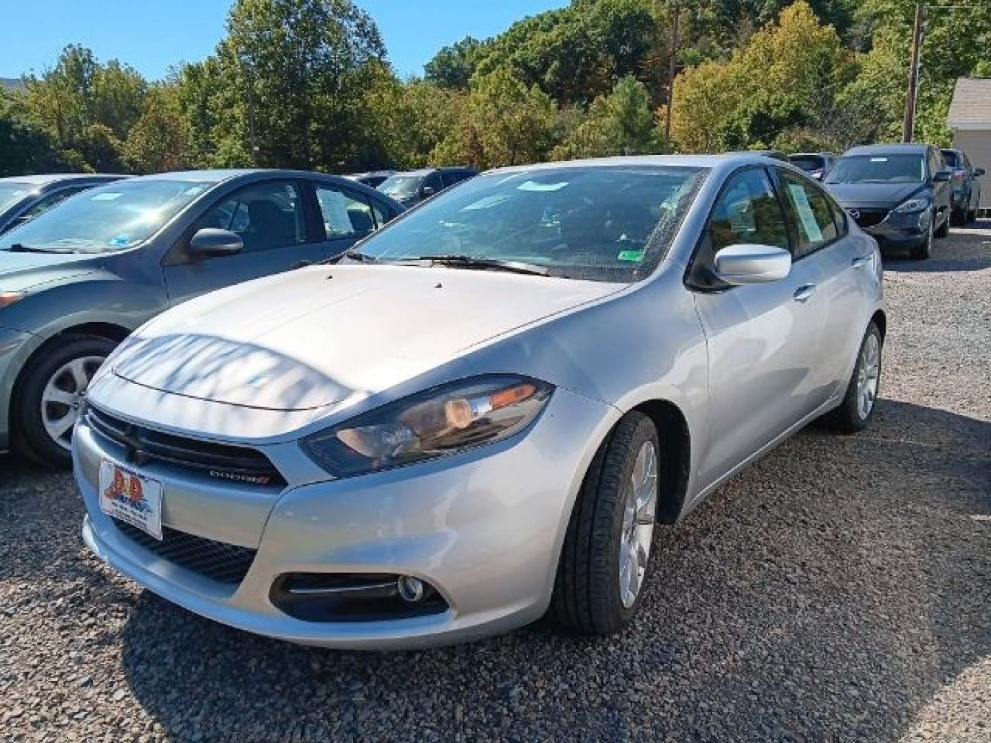 2013 SILVER Dodge Dart SXT (1C3CDFBA8DD) with an 2.4L L4 engine, AT transmission, located at 19521 New George's Creek Rd SW, Barton, MD, 21521, (301) 463-2404, 39.524323, -79.017906- Photo#0