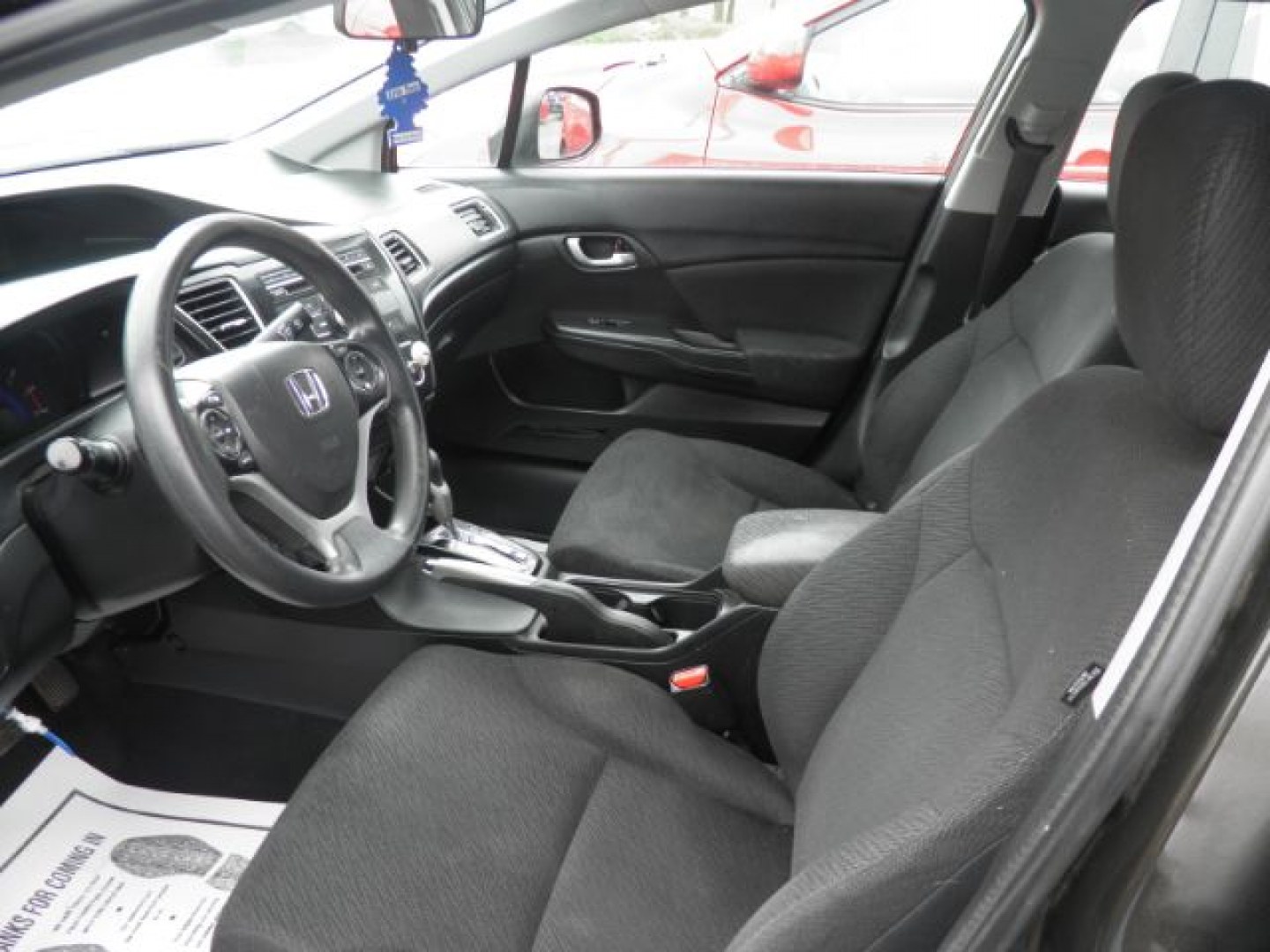 2013 Black Honda Civic LX (19XFB2F5XDE) with an 1.8L I4 engine, AT transmission, located at 19521 New George's Creek Rd SW, Barton, MD, 21521, (301) 463-2404, 39.524323, -79.017906- Photo#1