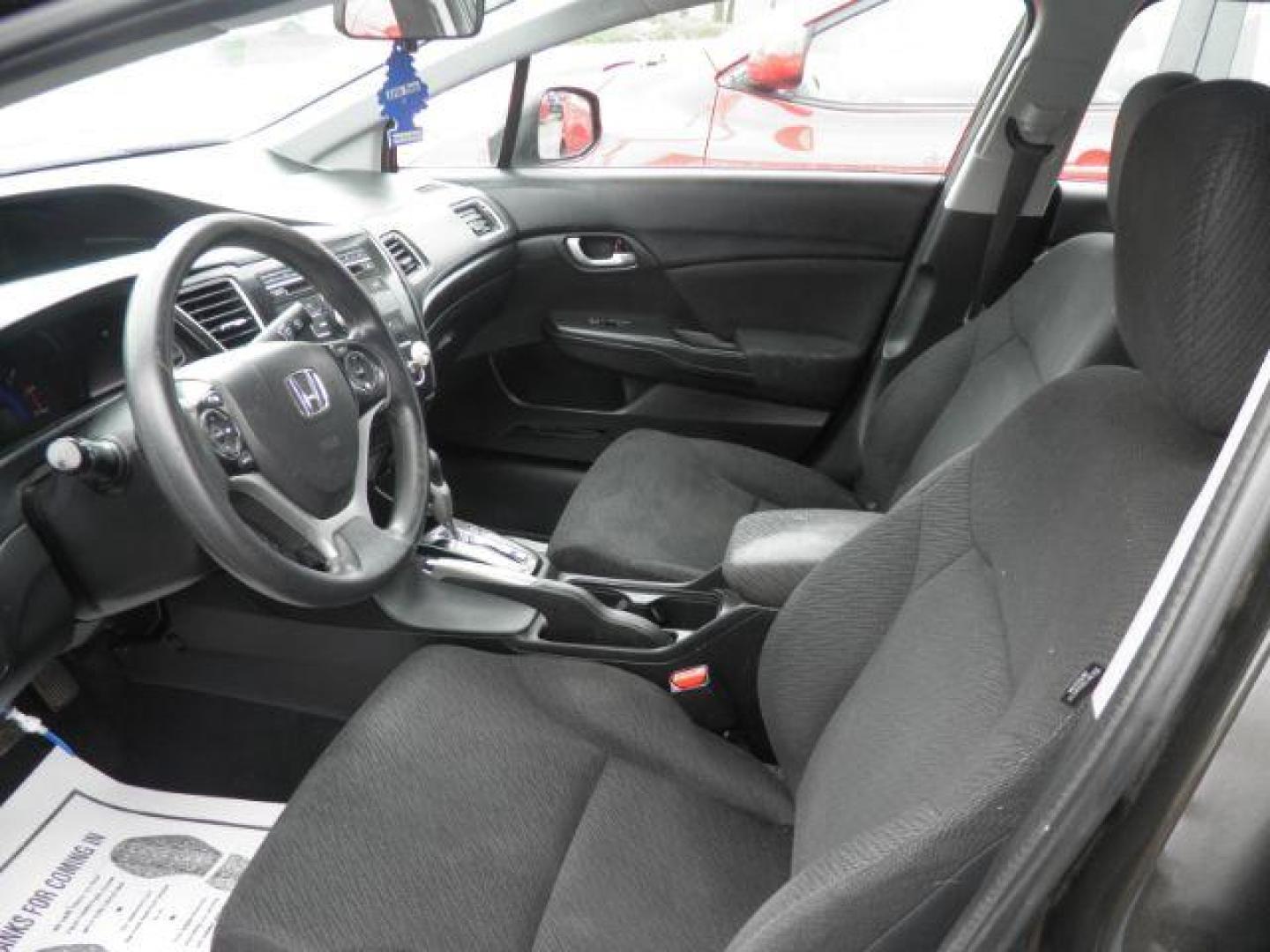 2013 Black Honda Civic LX (19XFB2F5XDE) with an 1.8L I4 engine, AT transmission, located at 19521 New George's Creek Rd SW, Barton, MD, 21521, (301) 463-2404, 39.524323, -79.017906 - Photo#1