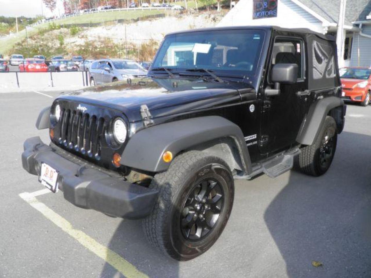 2013 Black Jeep Wrangler Sport (1C4AJWAG9DL) with an 3.6L V6 engine, AT transmission, located at 15520 McMullen Hwy SW, Belair, MD, 21502, (301) 729-3700, 39.581375, -78.846451 - Photo#0