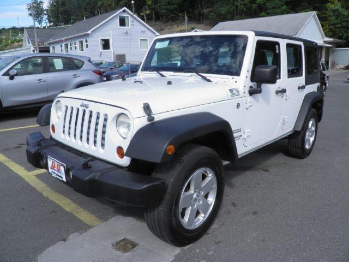 2013 White Jeep Wrangler Unlimited Sport (1C4BJWDGXDL) with an 3.6L V6 engine, AT transmission, located at 15520 McMullen Hwy SW, Belair, MD, 21502, (301) 729-3700, 39.581375, -78.846451 - Photo#0