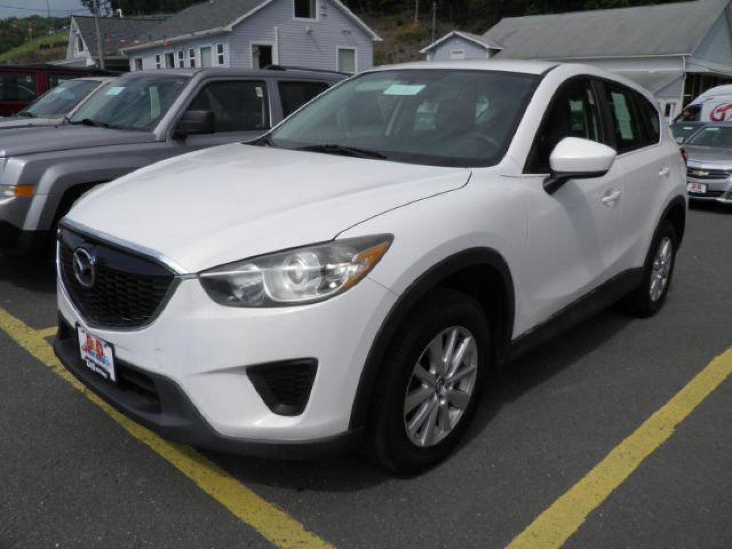 2013 White Mazda CX-5 Sport (JM3KE4BE4D0) with an 2.4L I4 engine, AT transmission, located at 15520 McMullen Hwy SW, Belair, MD, 21502, (301) 729-3700, 39.581375, -78.846451 - Photo#0