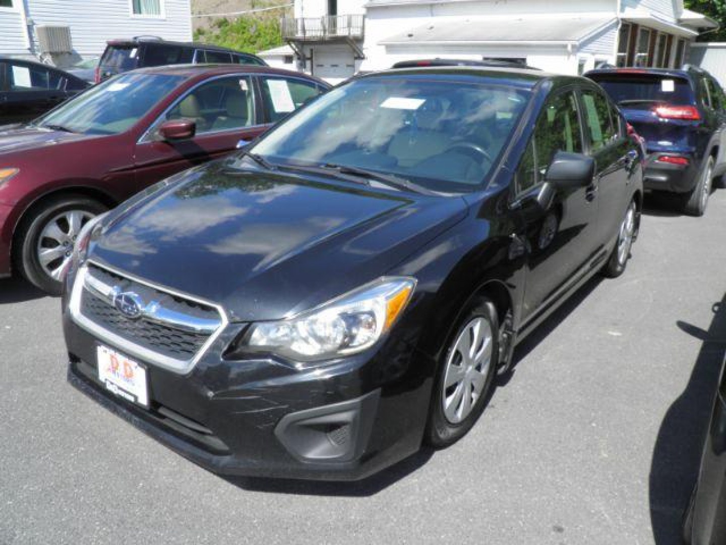 2013 BLACK SUBARU IMPREZA Base 4-Door (JF1GJAA62DH) with an 2.0L L4 engine, AT transmission, located at 15520 McMullen Hwy SW, Belair, MD, 21502, (301) 729-3700, 39.581375, -78.846451- Photo#0