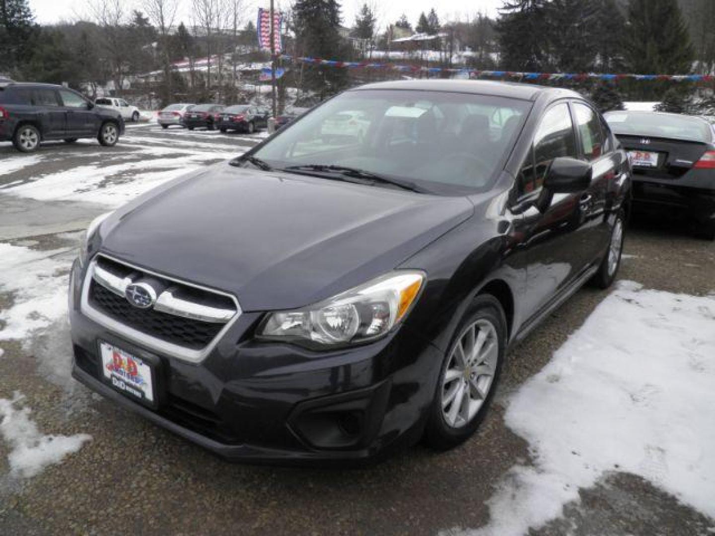 2013 GRAY Subaru Impreza 2.0i Premium 4-Door w/All Weather Package (JF1GJAC69DH) with an 2.0L L4 engine, CVT transmission, located at 19521 New George's Creek Rd SW, Barton, MD, 21521, (301) 463-2404, 39.524323, -79.017906 - Photo#0