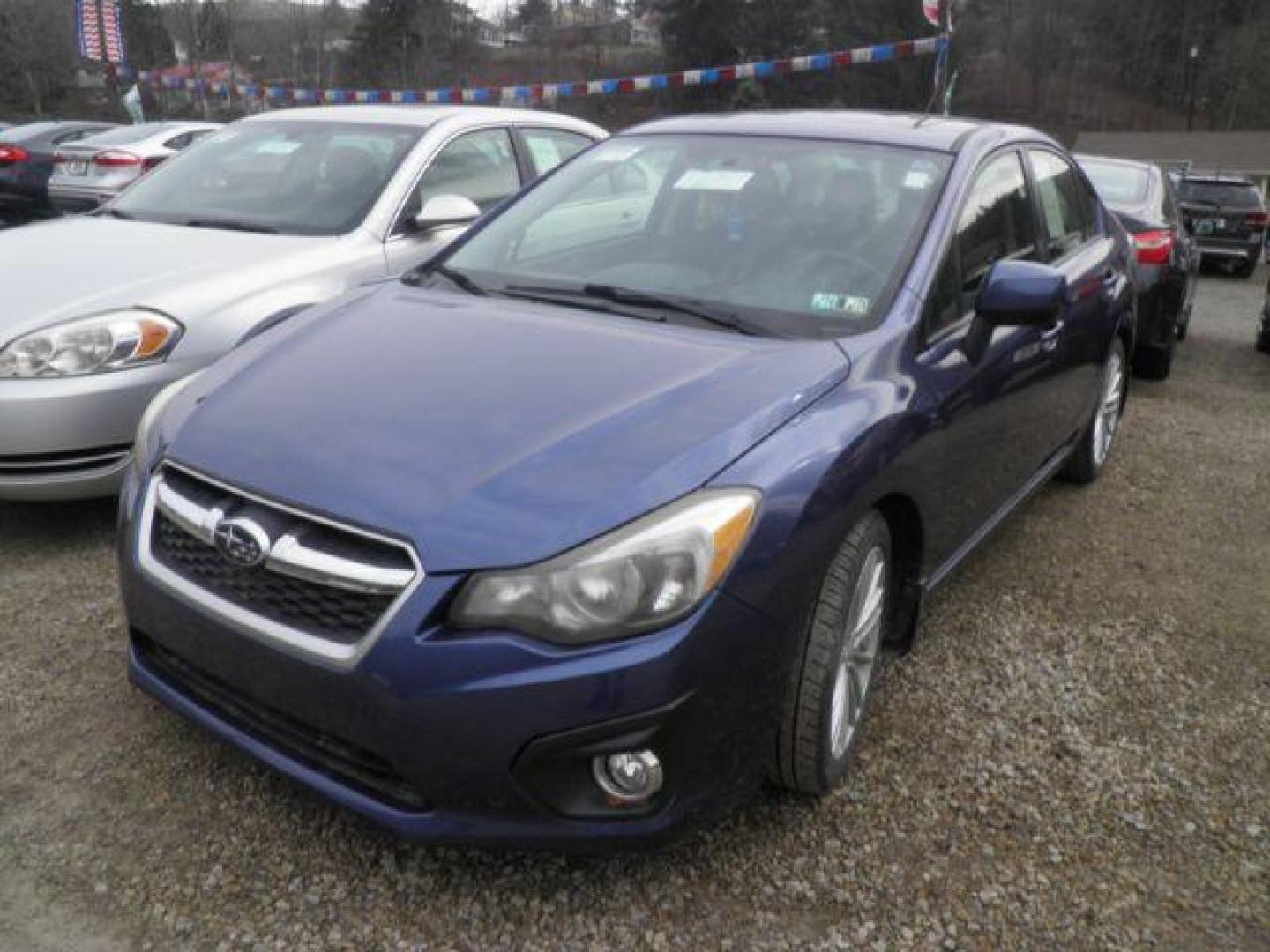 2013 BLUE Subaru Impreza Premium Plus 4-Door+S/R (JF1GJAD61DH) with an 2.0L L4 engine, CVT transmission, located at 19521 New George's Creek Rd SW, Barton, MD, 21521, (301) 463-2404, 39.524323, -79.017906 - Photo#0