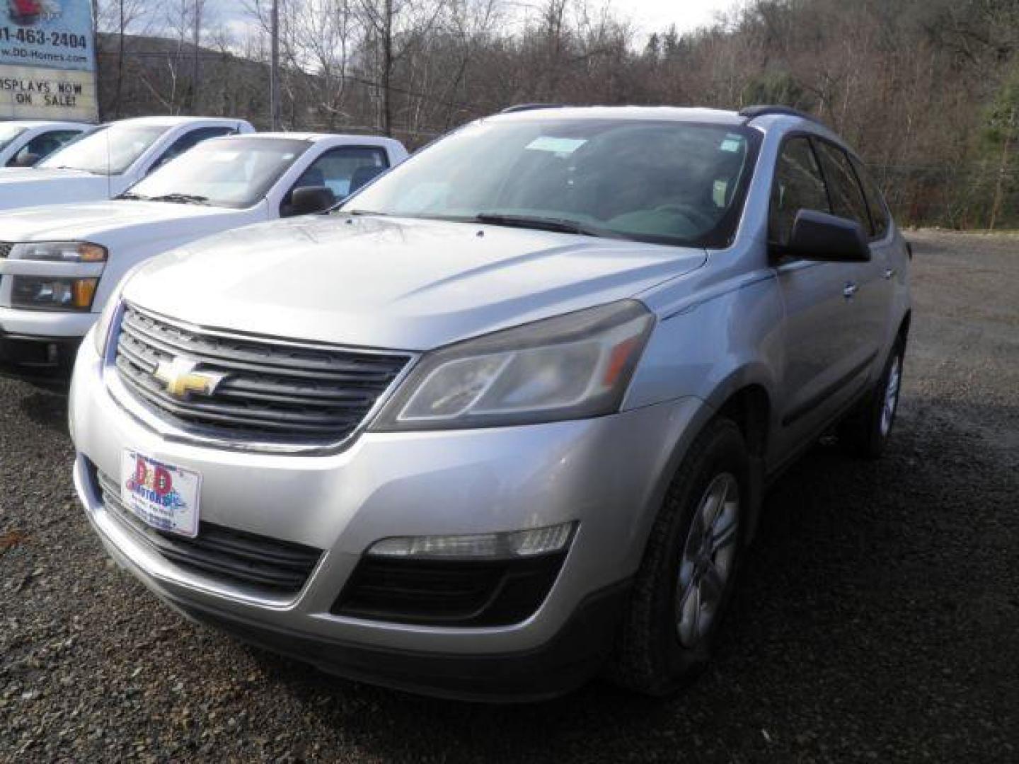 2014 SILVER Chevrolet Traverse LS FWD w/PDC (1GNKRFED4EJ) with an 3.6L V6 DOHC 24V engine, AT transmission, located at 15520 McMullen Hwy SW, Belair, MD, 21502, (301) 729-3700, 39.581375, -78.846451 - Photo#0