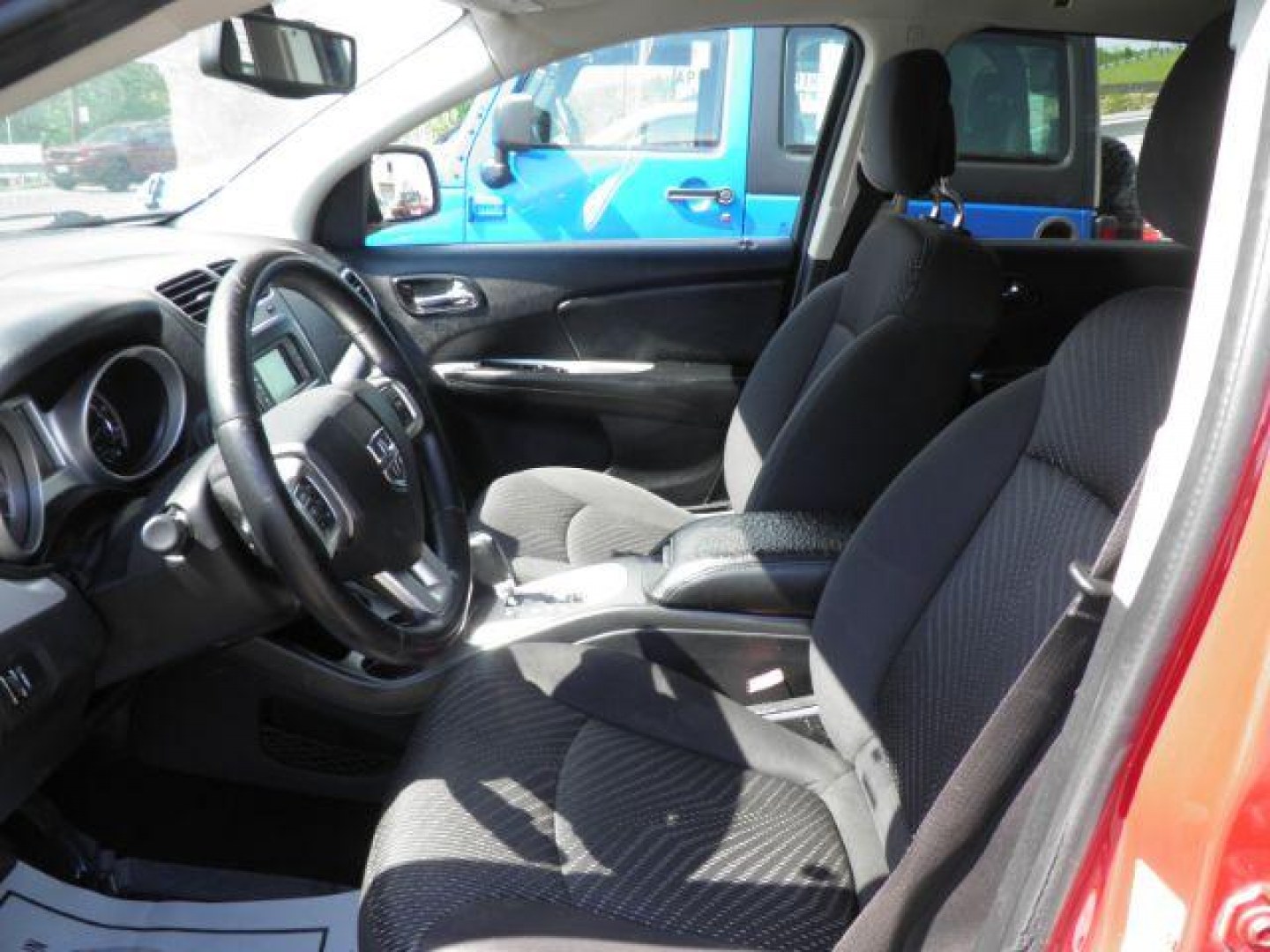 2014 RED DODGE JOURNEY SXT (3C4PDCBB8ET) with an 2.4L L4 engine, AT transmission, located at 15520 McMullen Hwy SW, Belair, MD, 21502, (301) 729-3700, 39.581375, -78.846451 - Photo#1