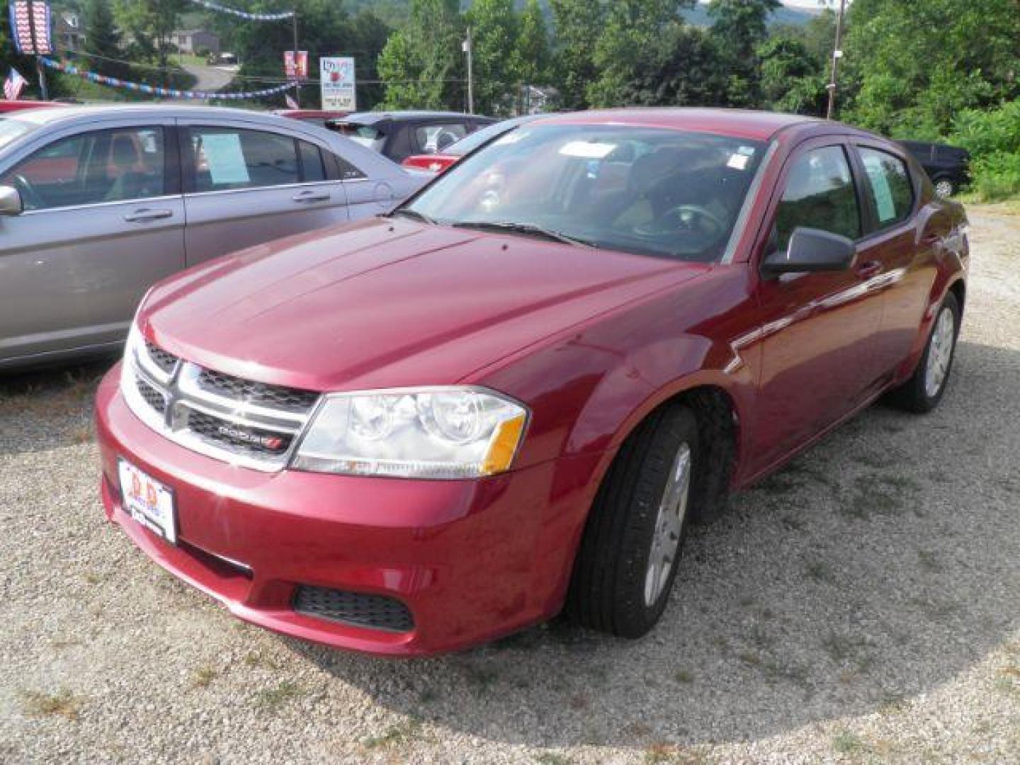 2014 Red Dodge Avenger SE (1C3CDZAB6EN) with an 3.6L V6 engine, located at 19521 New George's Creek Rd SW, Barton, MD, 21521, (301) 463-2404, 39.524323, -79.017906 - Photo#0