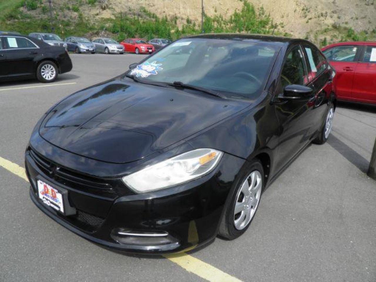 2014 Black Dodge Dart SE (1C3CDFAA0ED) with an 2.4L I4 engine, MAN transmission, located at 15520 McMullen Hwy SW, Belair, MD, 21502, (301) 729-3700, 39.581375, -78.846451 - Photo#0