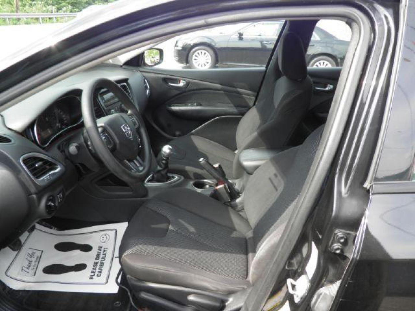 2014 Black Dodge Dart SE (1C3CDFAA0ED) with an 2.4L I4 engine, MAN transmission, located at 15520 McMullen Hwy SW, Belair, MD, 21502, (301) 729-3700, 39.581375, -78.846451 - Photo#1