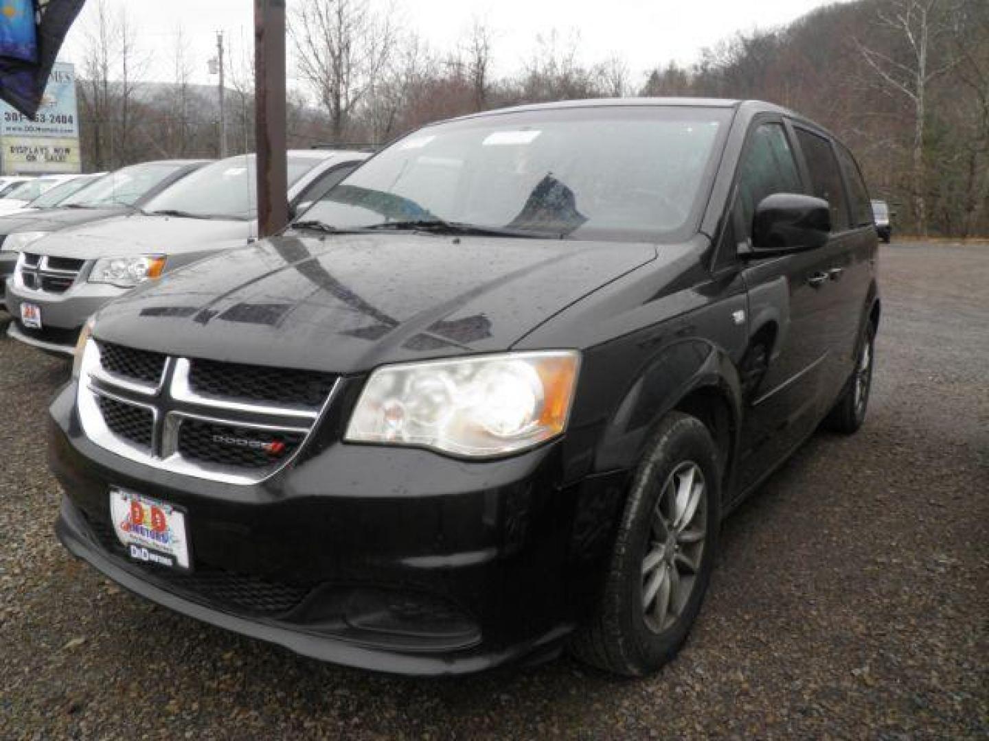 2014 BLACK Dodge Grand Caravan SE (2C4RDGBG3ER) with an 3.6l V6 engine, AT transmission, located at 15520 McMullen Hwy SW, Belair, MD, 21502, (301) 729-3700, 39.581375, -78.846451 - Photo#0
