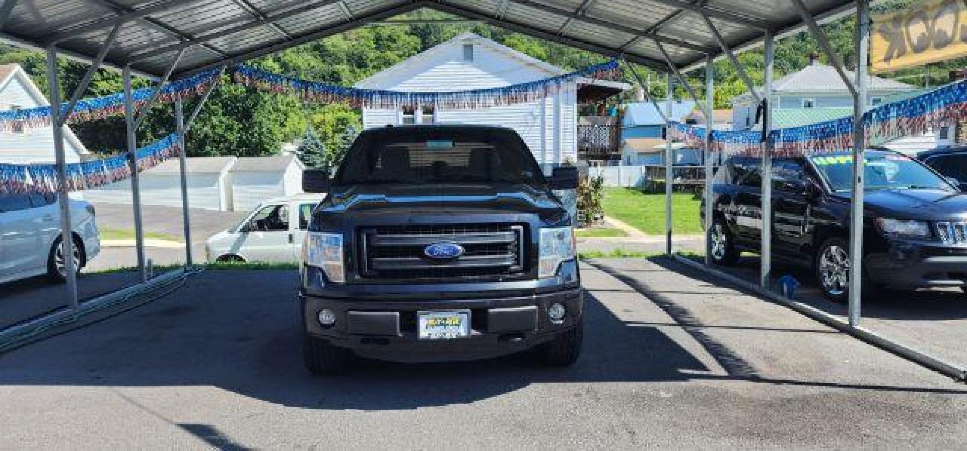 2014 BLACK /Steel Gray Ford F-150 STX (1FTFX1EF9EK) with an 5L V-8 DOHC engine, AT transmission, located at 15520 McMullen Hwy SW, Belair, MD, 21502, (301) 729-3700, 39.581375, -78.846451 - Photo#1